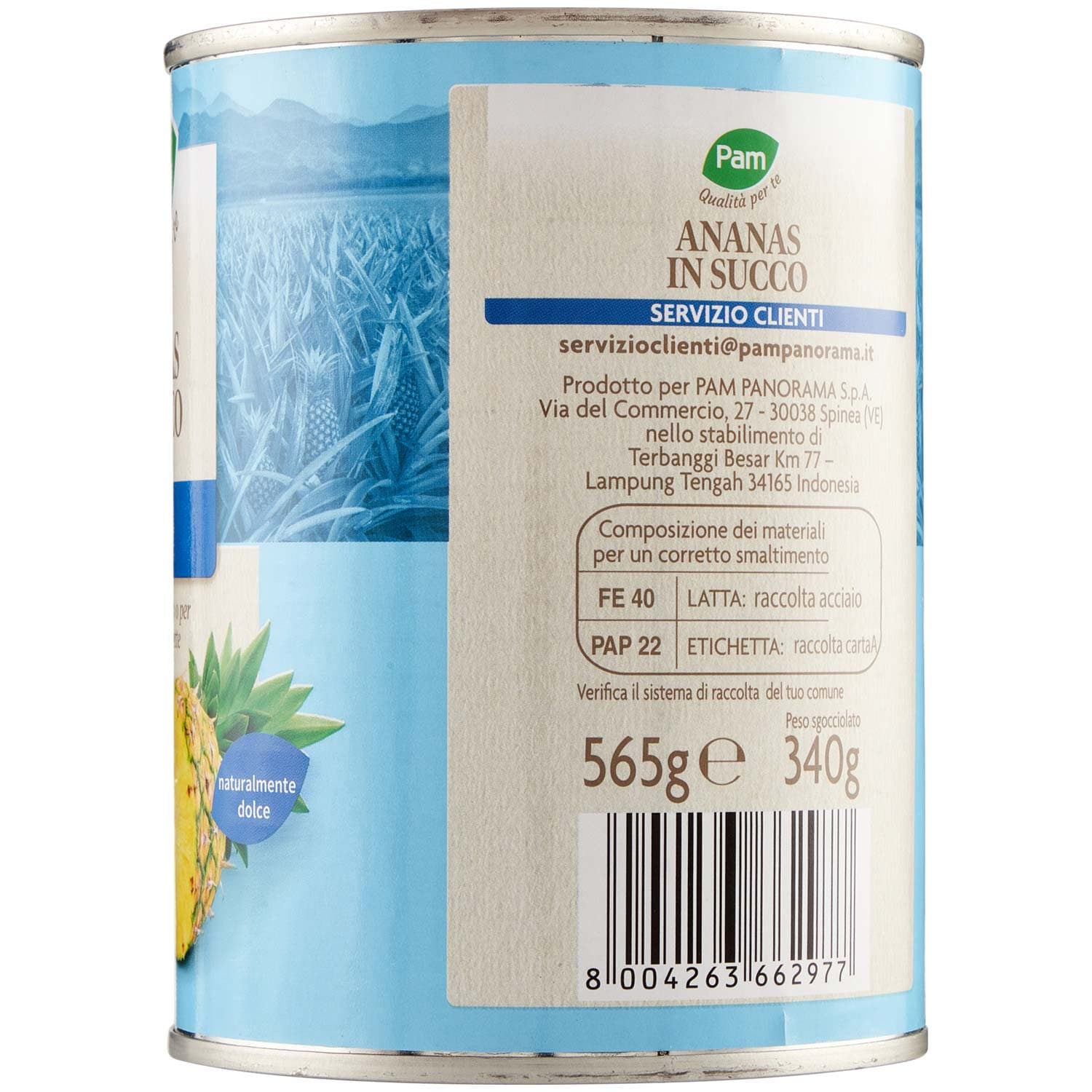 PAM Qualità per te Ananas a Fette al naturale 565 g – immagine 6