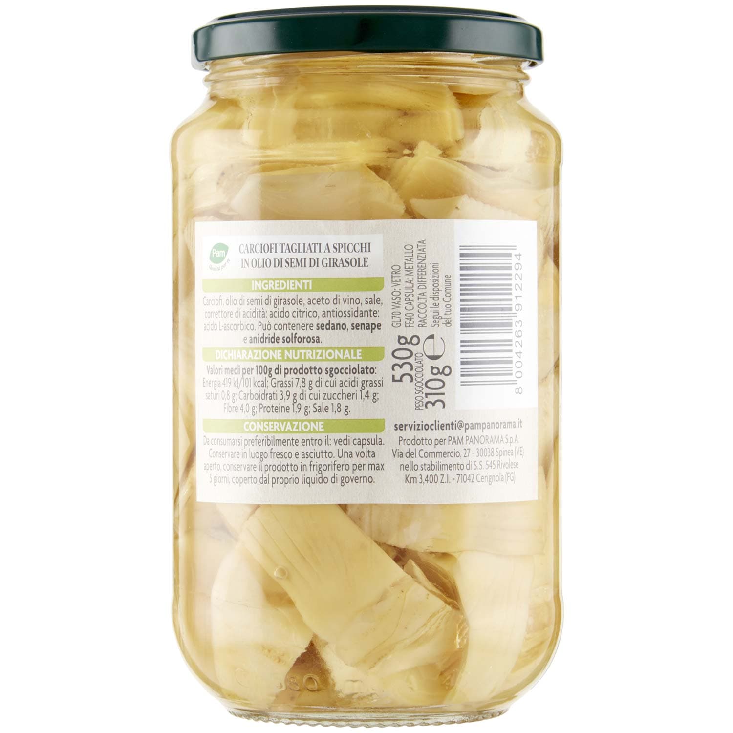 PAM Qualità per te Carciofi a Spicchi 530 g – immagine 5
