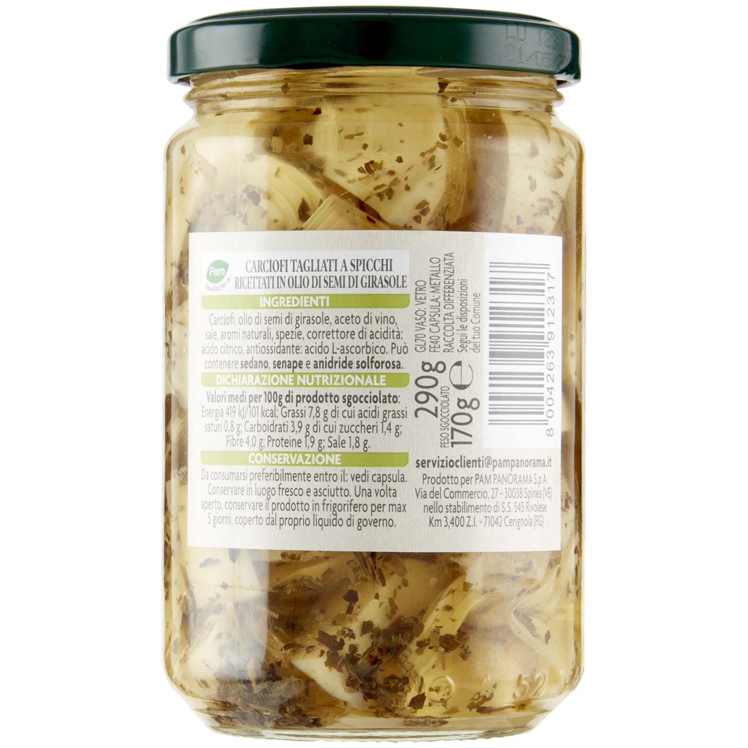 PAM Qualità per te Carciofi a Spicchi alla Contadina 290 g – immagine 5
