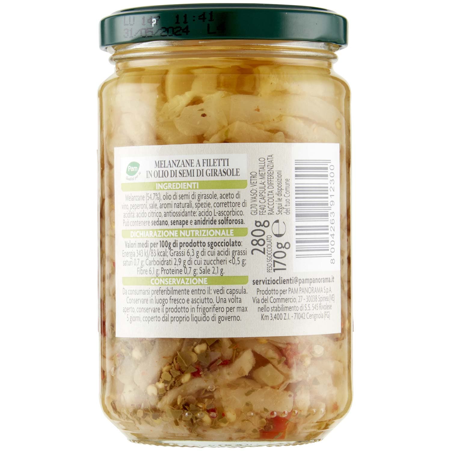 PAM Qualità per te Melanzane a Filetti 280 g – immagine 5