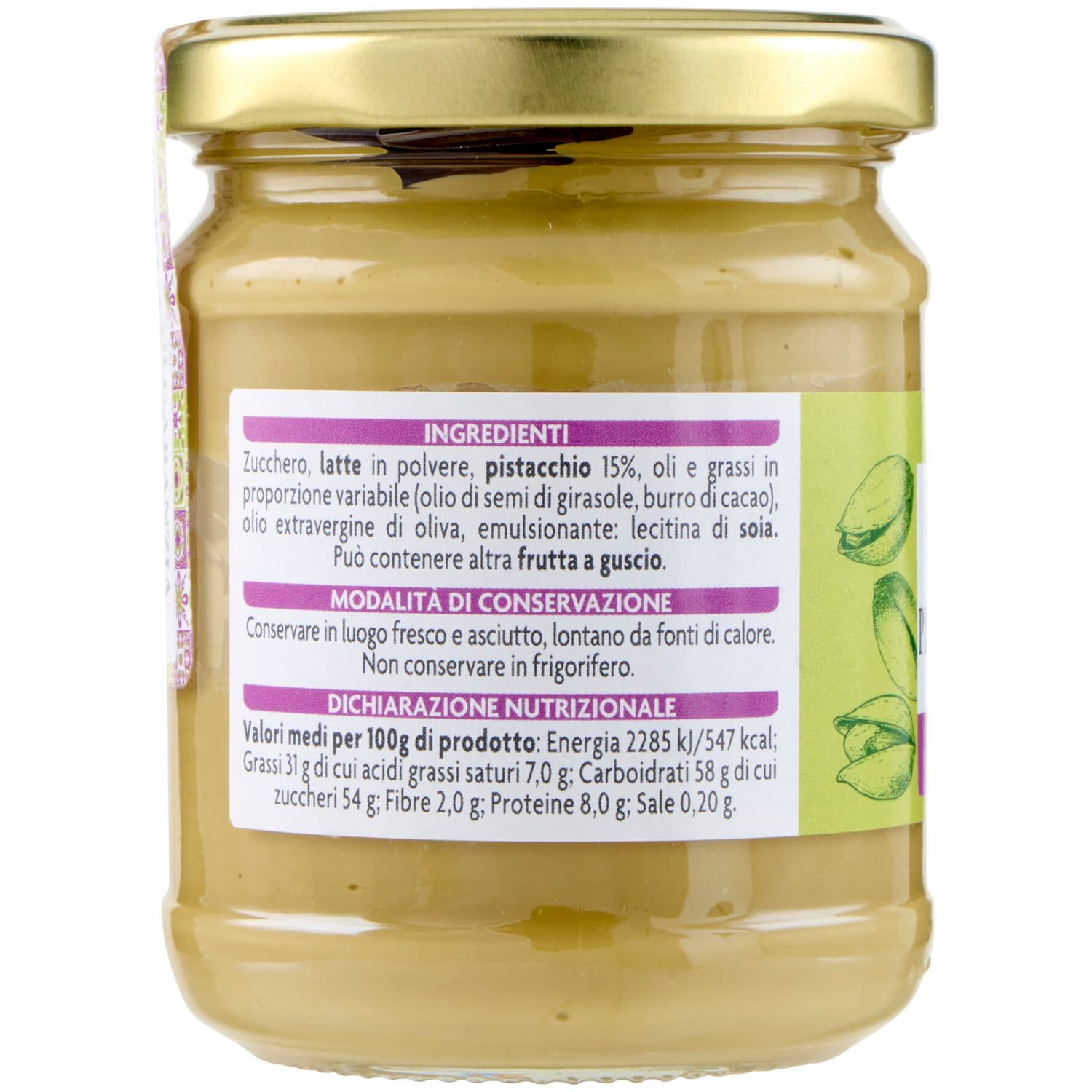 PAM Pistacchio Crema Spalmabile 190 g – immagine 4