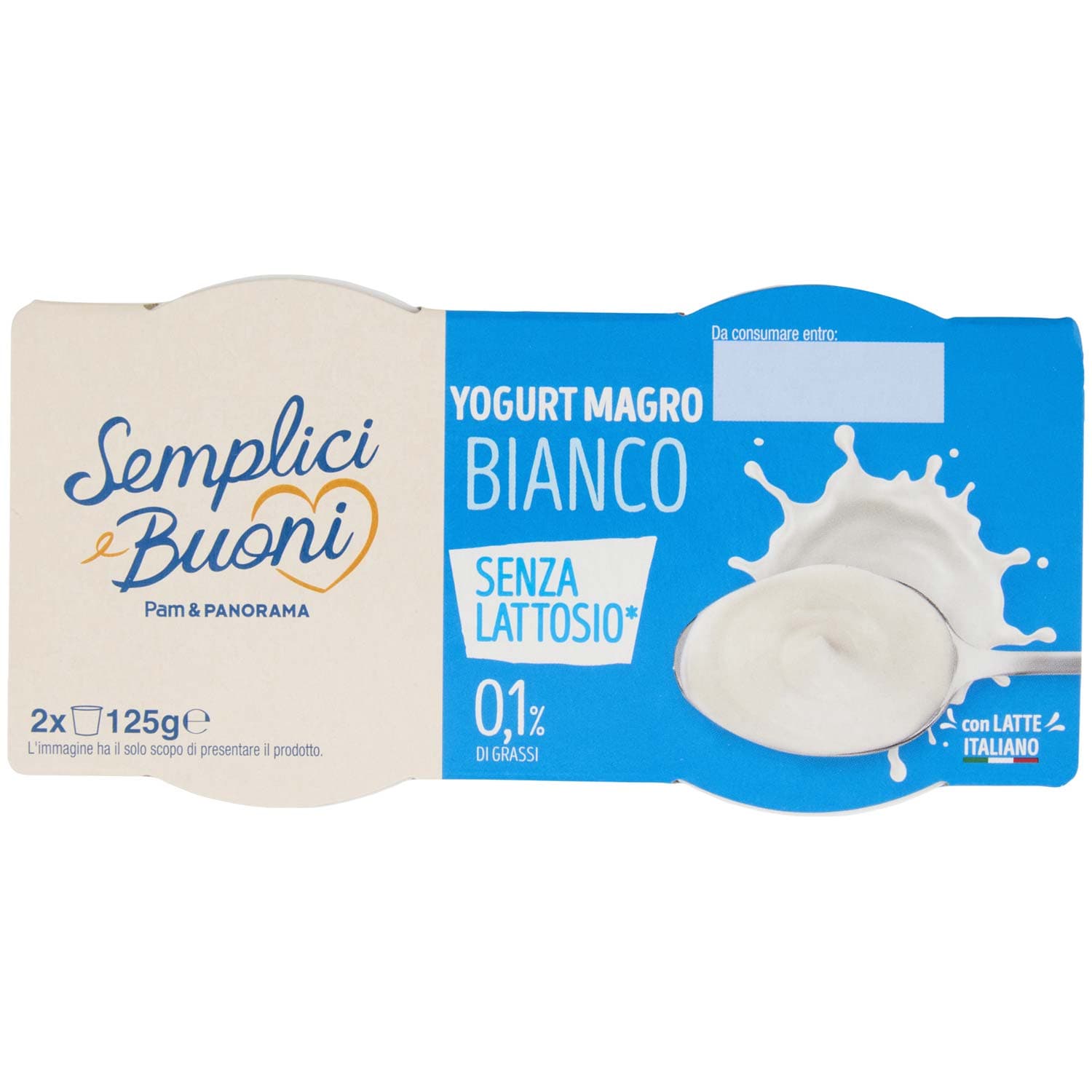 SEMPLICI E BUONI Senza Lattosio Yogurt Magro Bianco 2 x 125 g – immagine 7
