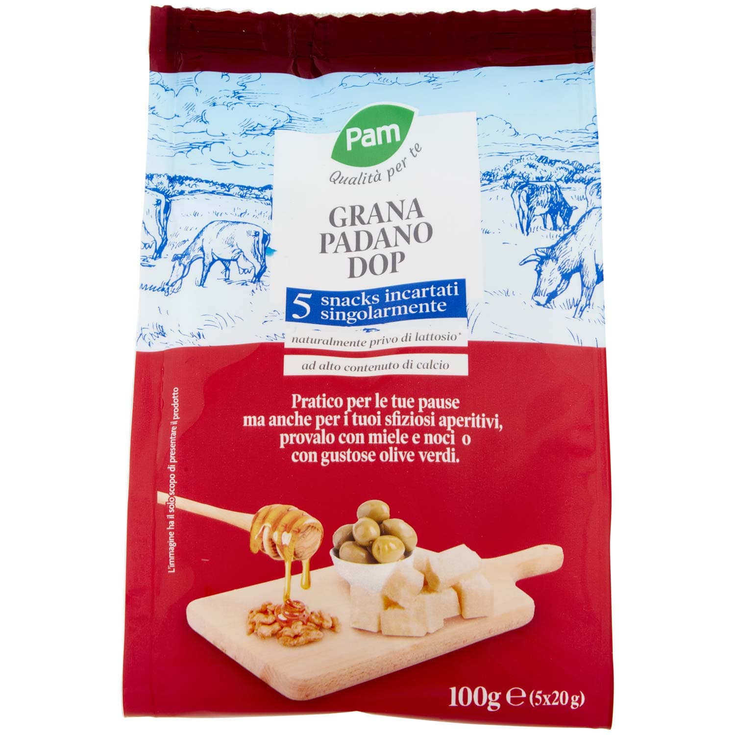 PAM PANORAMA Grana Padano DOP Snack 100 g – immagine 3
