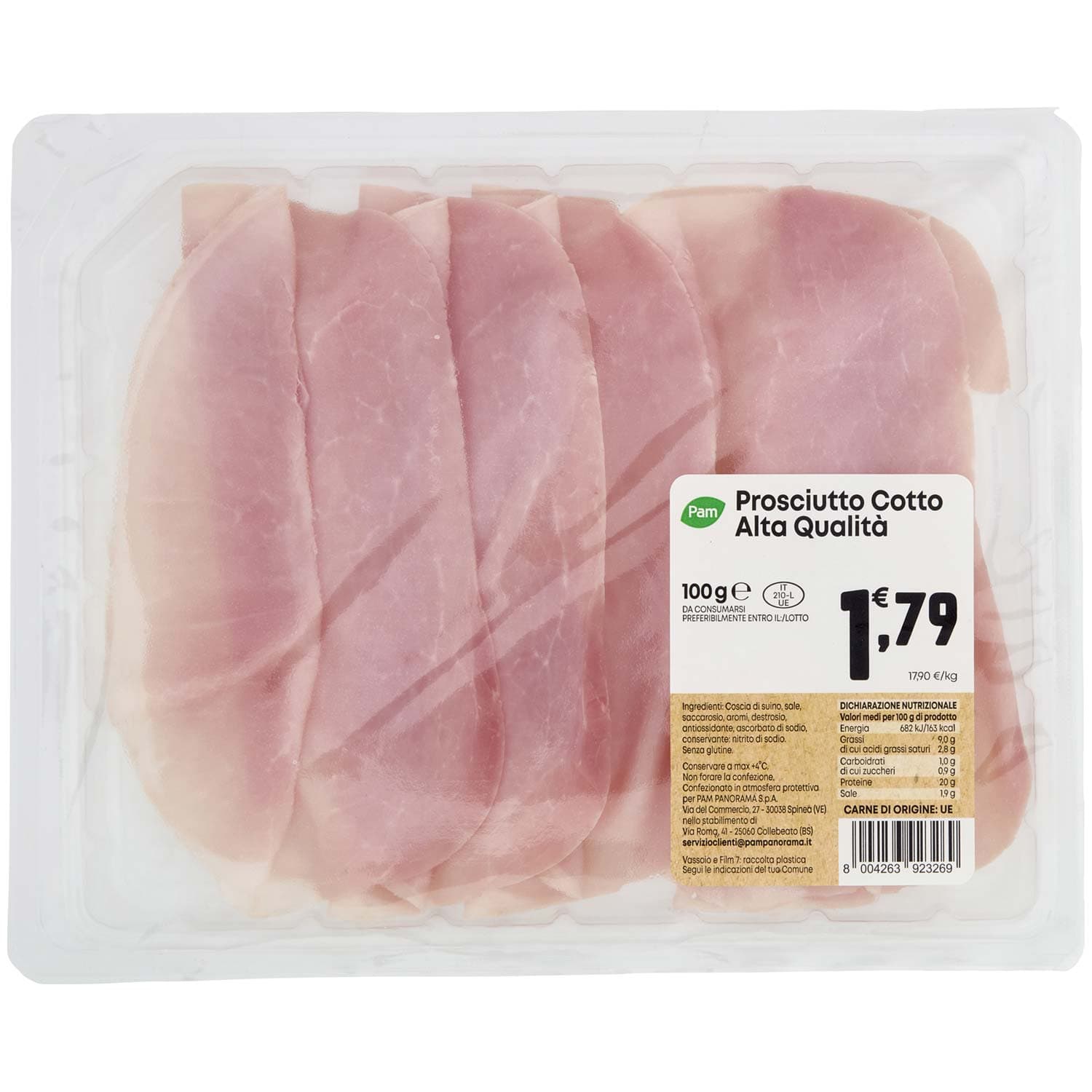 PAM Prosciutto Cotto Alta Qualità 100 g – immagine 3