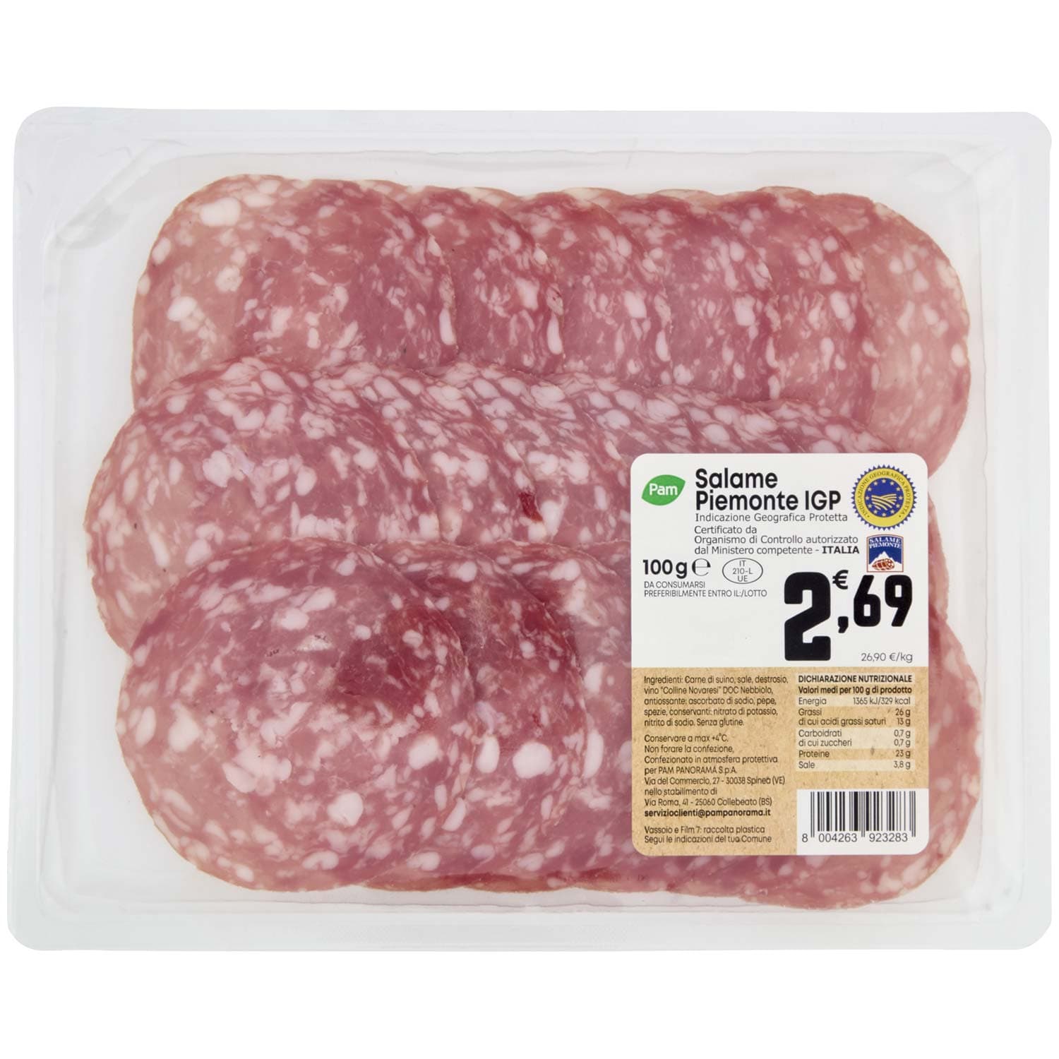 PAM Salame Piemontese IGP 100 g – immagine 3