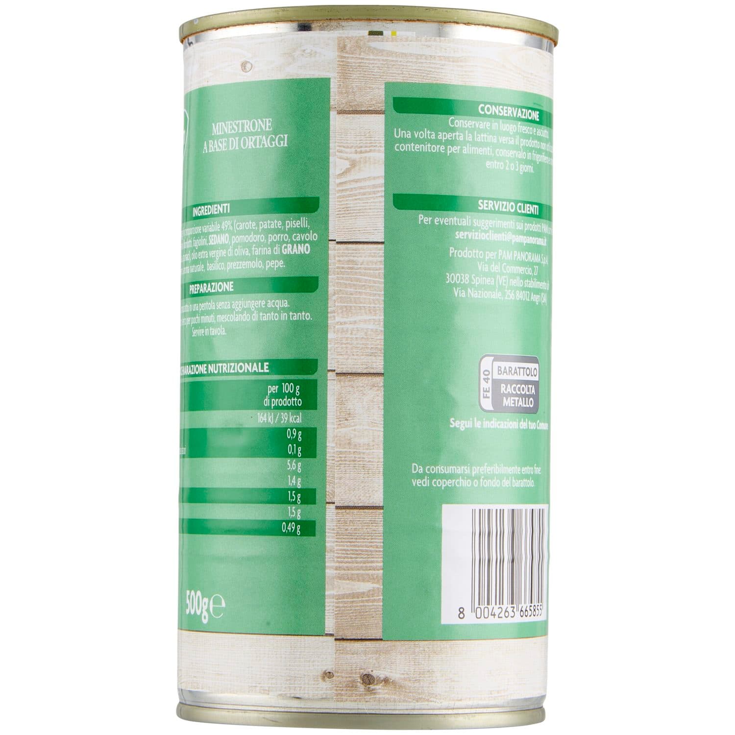 PAM PANORAMA Minestrone di Verdure 500 g – immagine 5