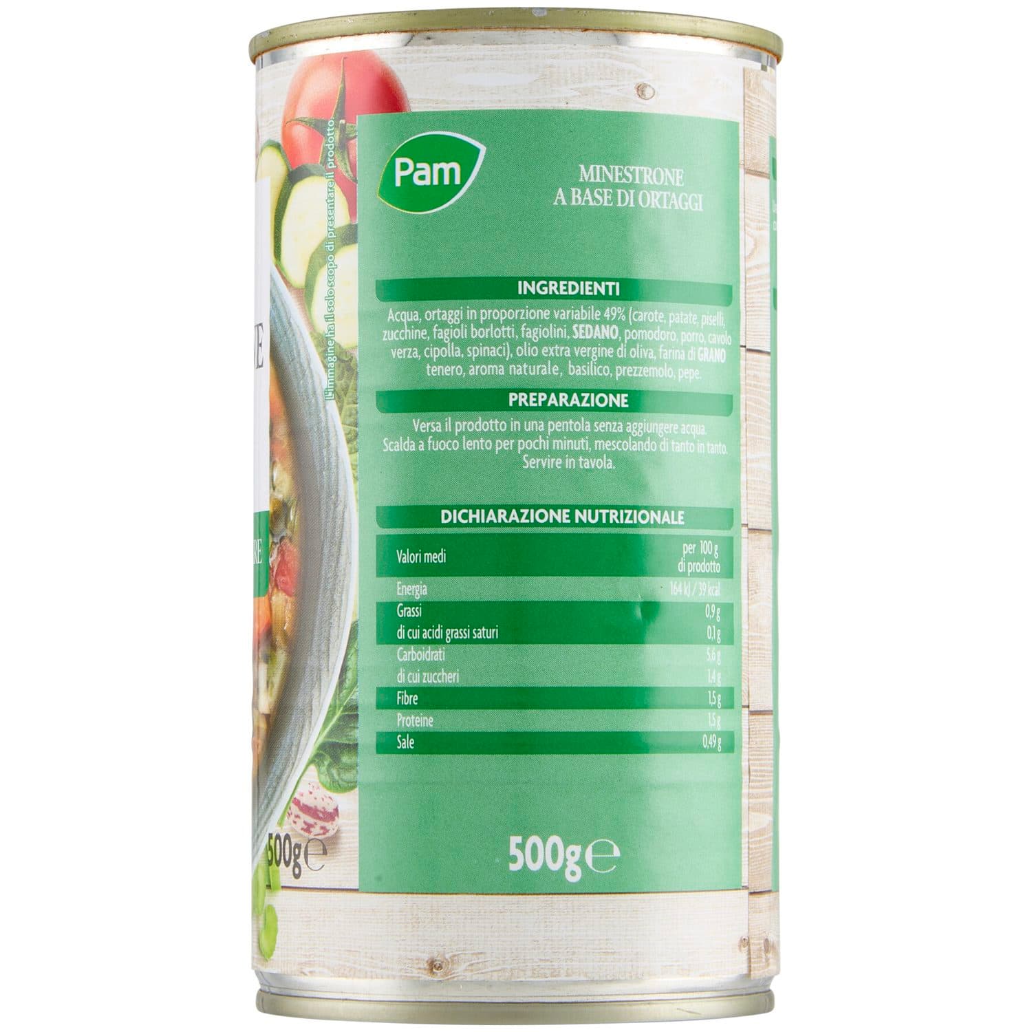 PAM PANORAMA Minestrone di Verdure 500 g – immagine 6