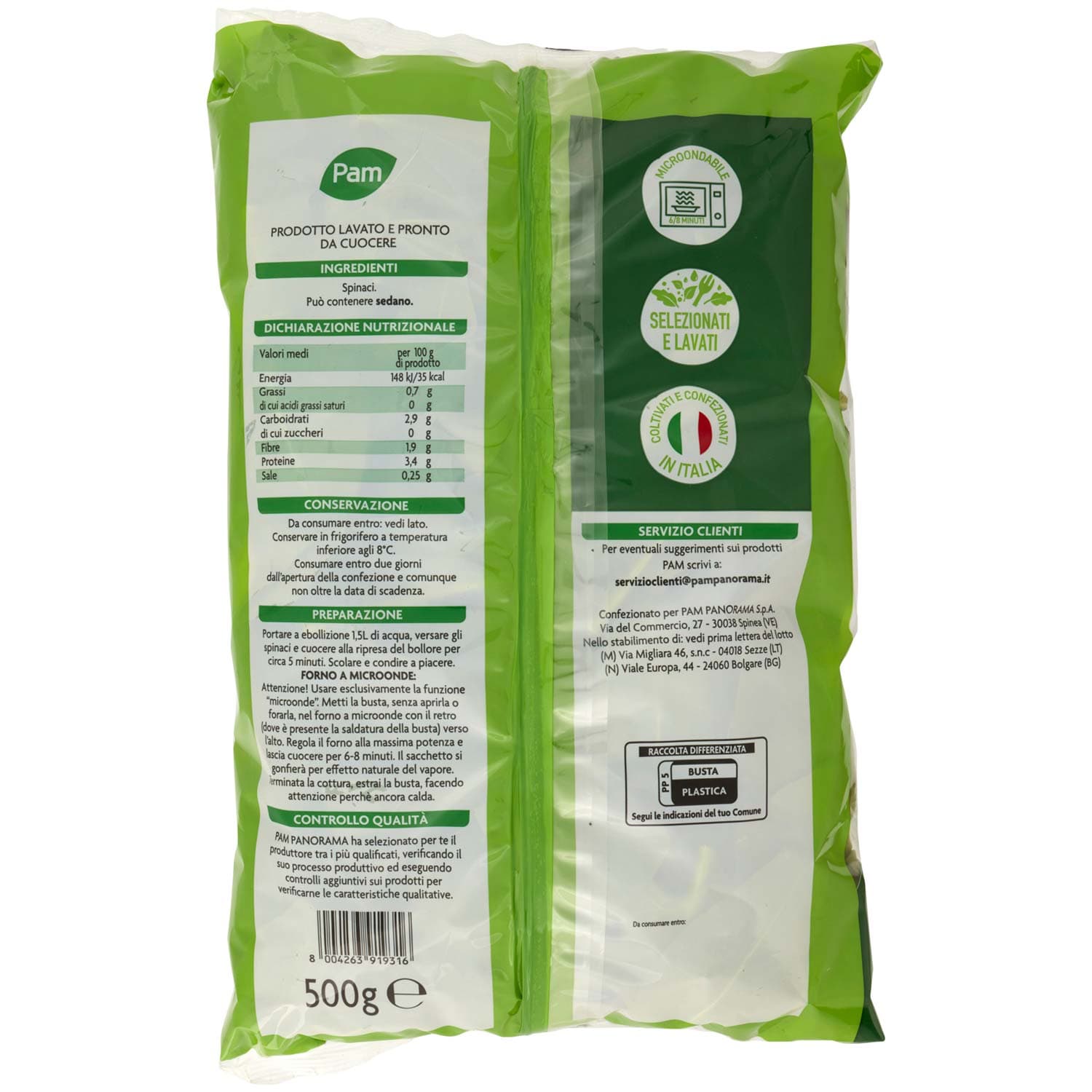 PAM Spinaci 500 g – immagine 5