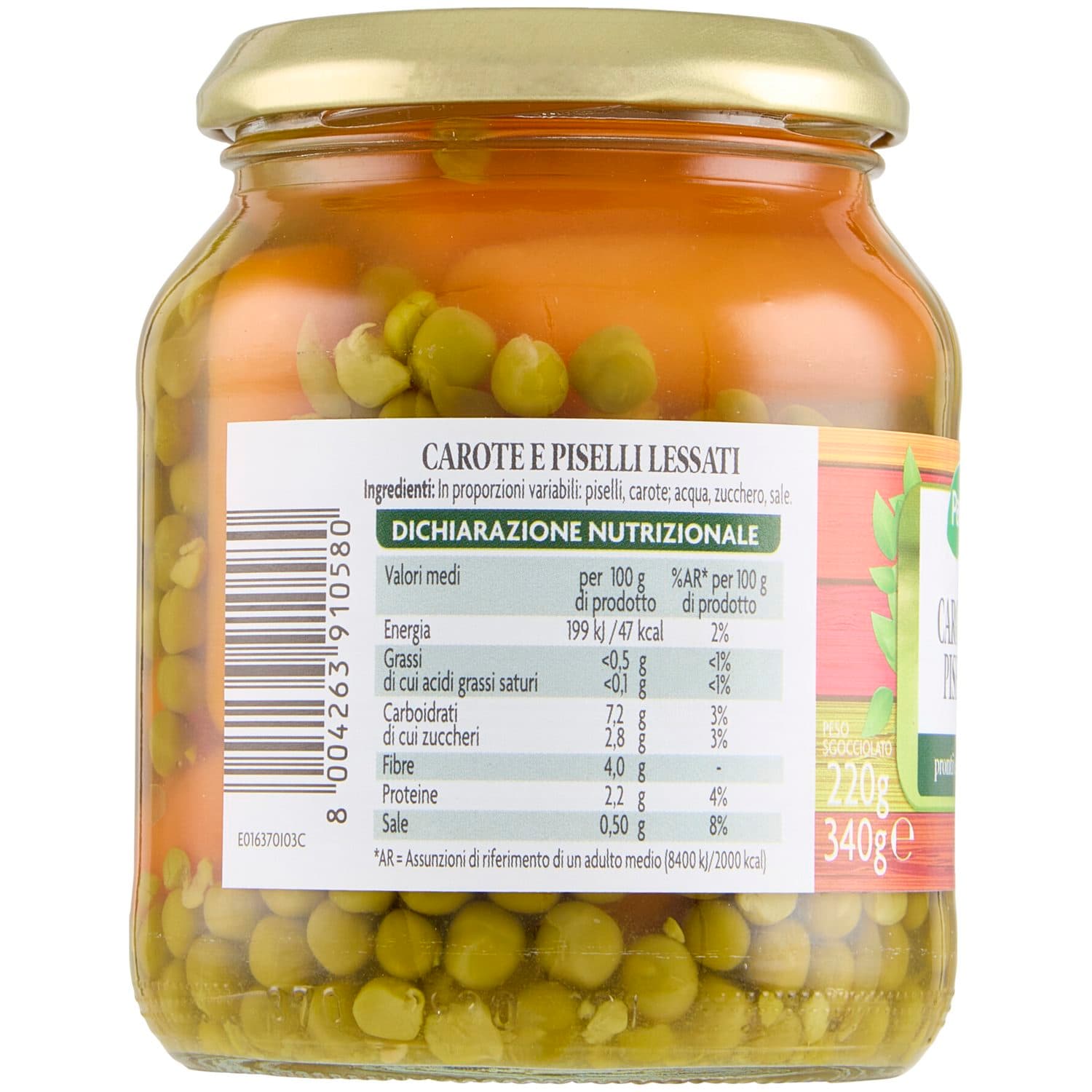 PAM Carote e Piselli 340 g – immagine 4