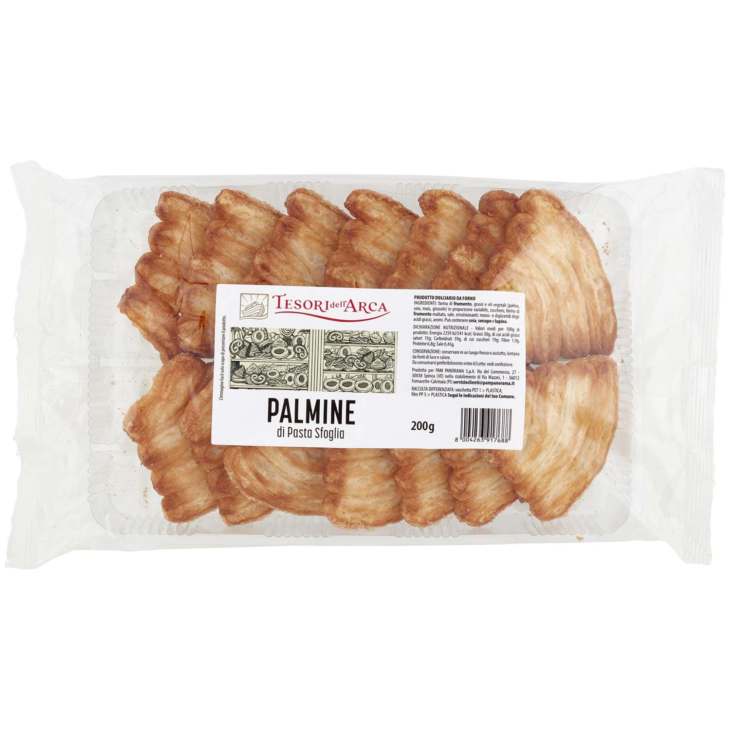 TESORI DELL'ARCA Palmine di Pasta Sfoglia 200 g – immagine 3