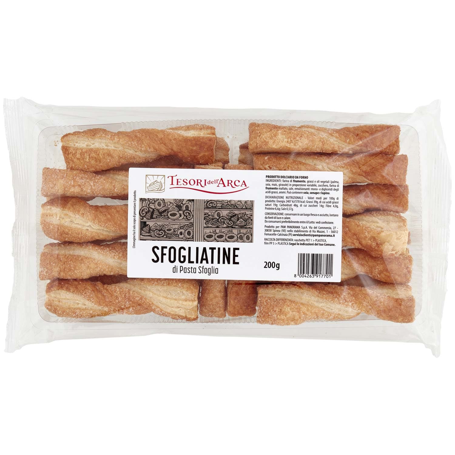 TESORI DELL'ARCA Sfogliatine di Pasta Sfoglia 200 g – immagine 3