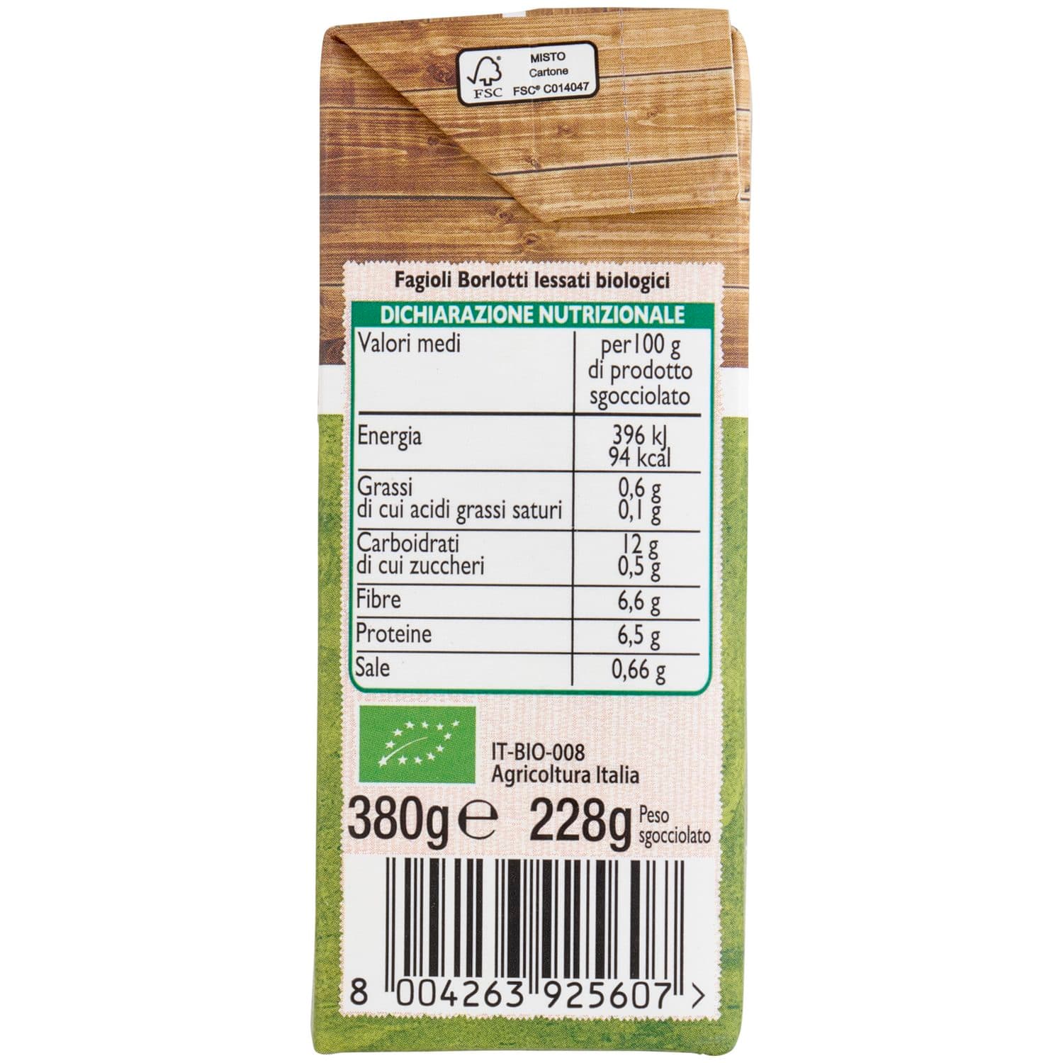 BIO Fagioli borlotti Biologici 380 g – immagine 6