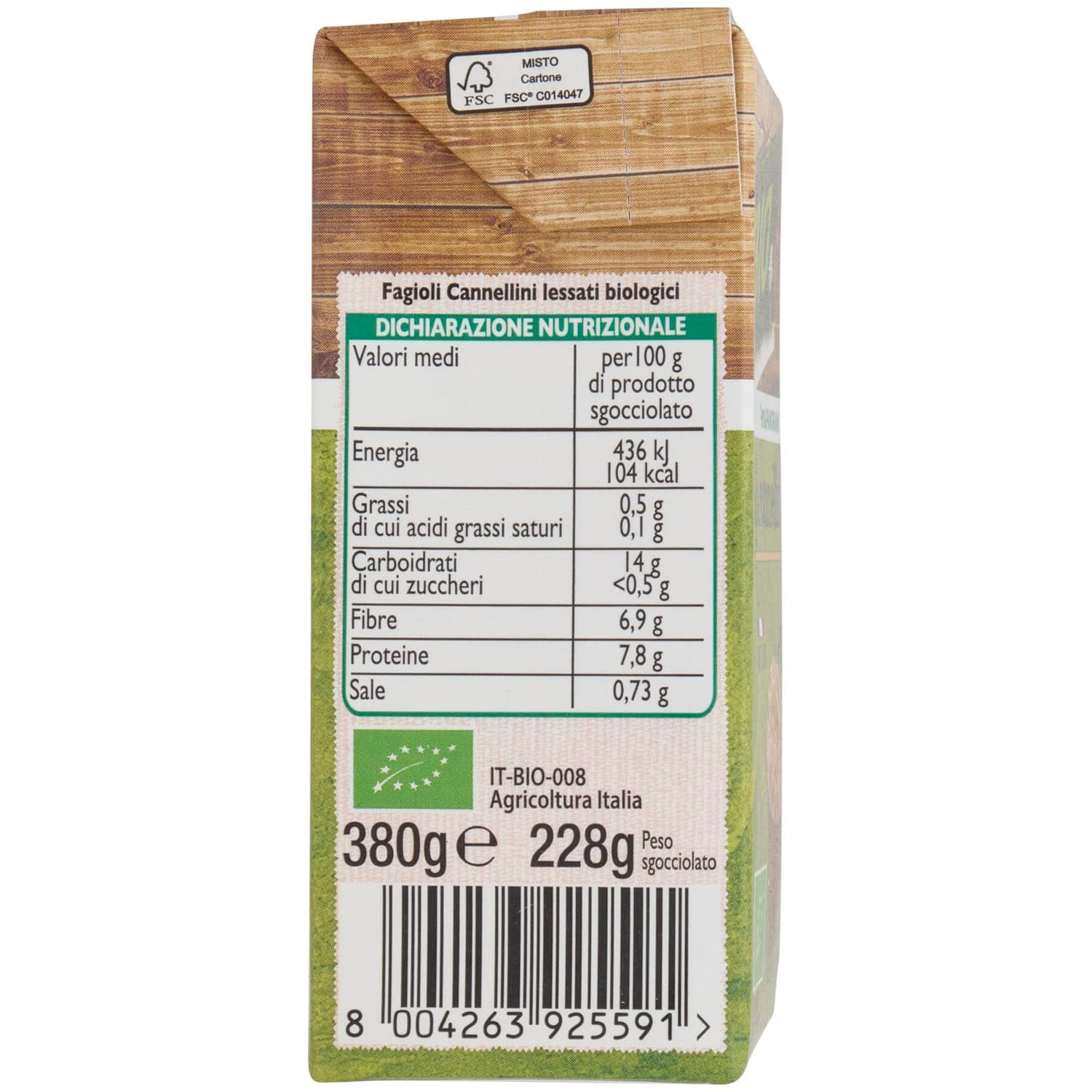 BIO Fagioli Cannellini Biologici 380 g – immagine 4