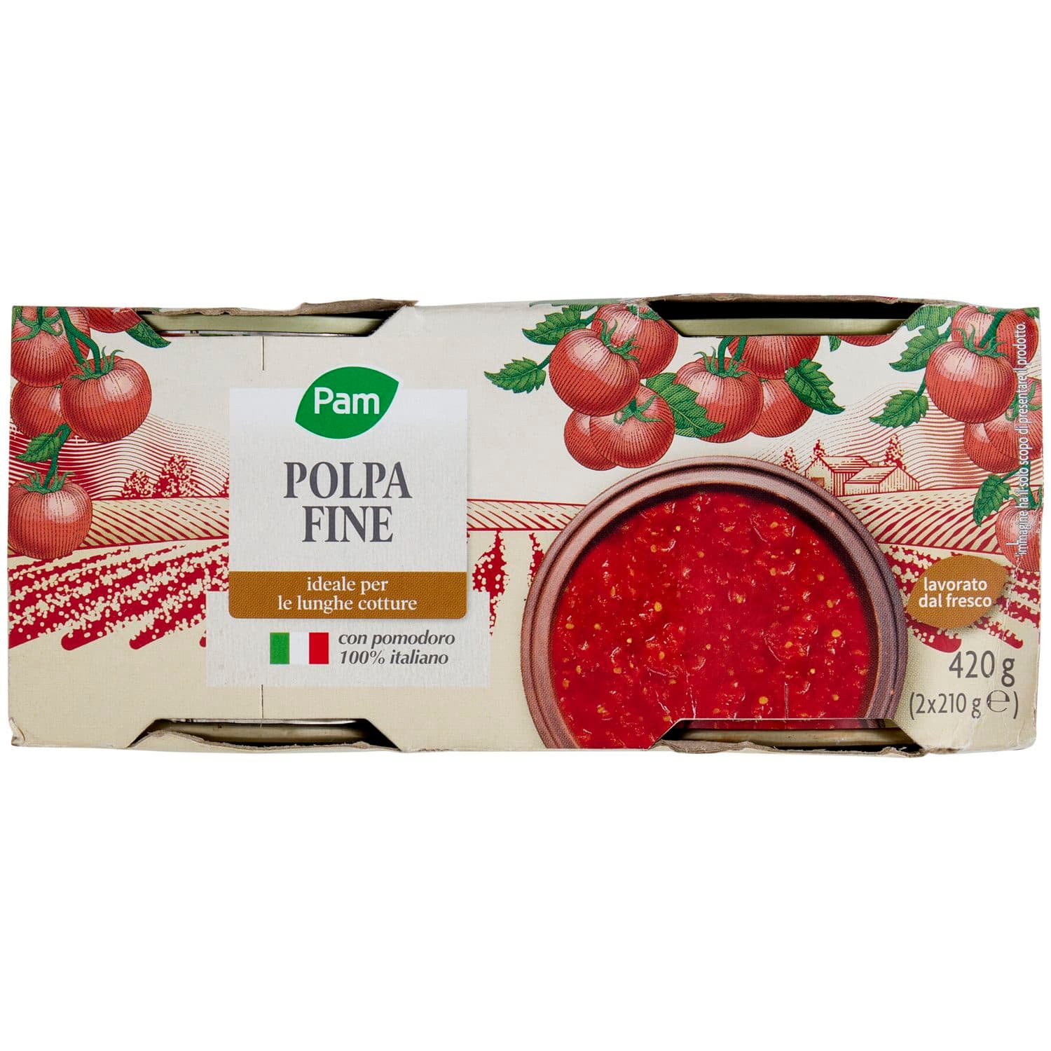 PAM PANORAMA Polpa Fine 420 g (210 g x 2) – immagine 5