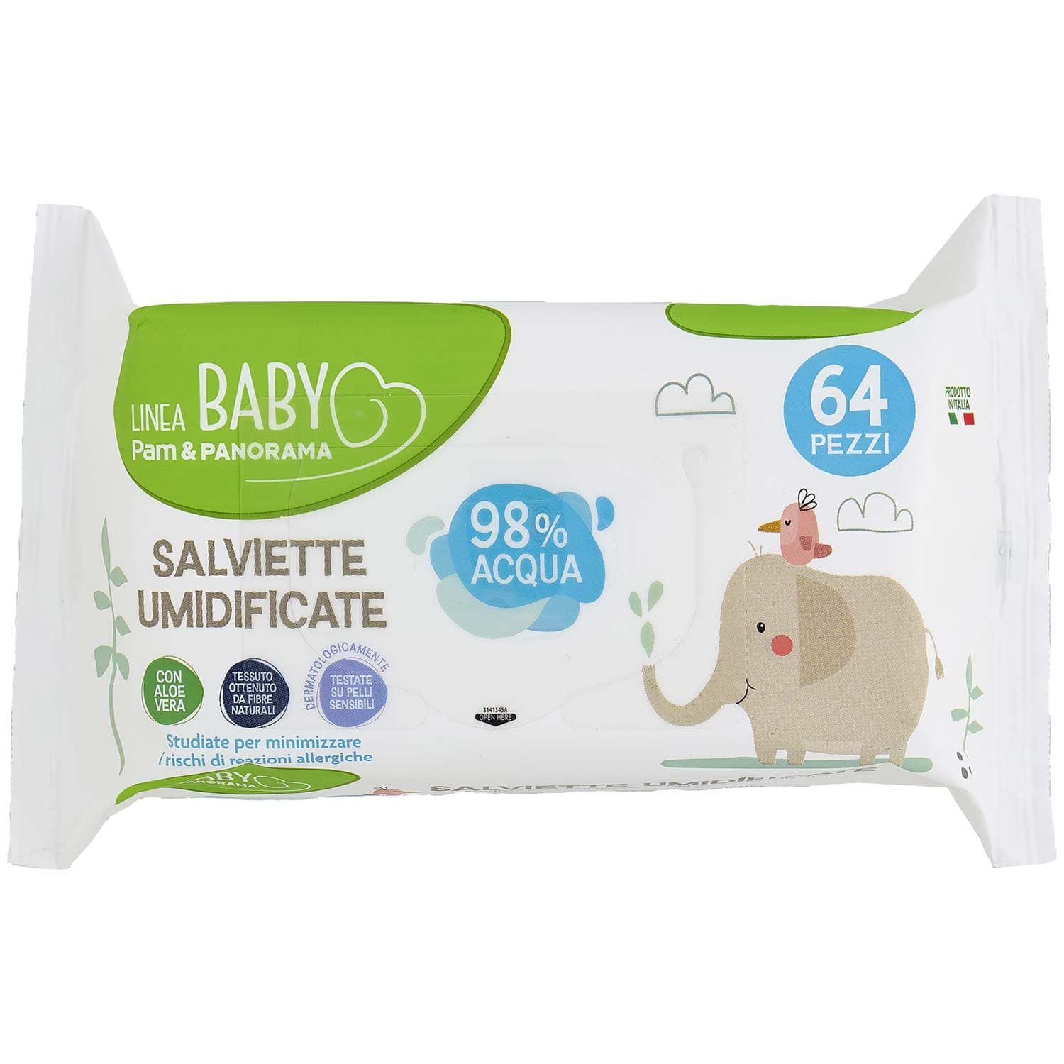 PAM PANORAMA Linea Baby Salviette Umidificate 64 pz – immagine 3