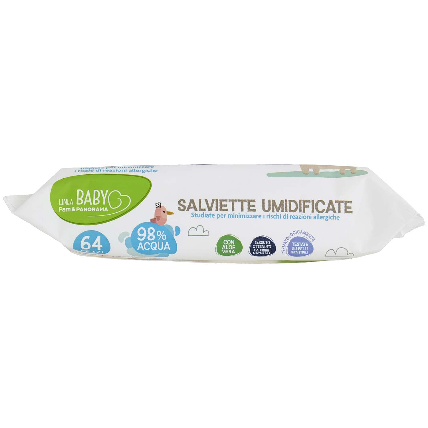 PAM PANORAMA Linea Baby Salviette Umidificate 64 pz – immagine 8