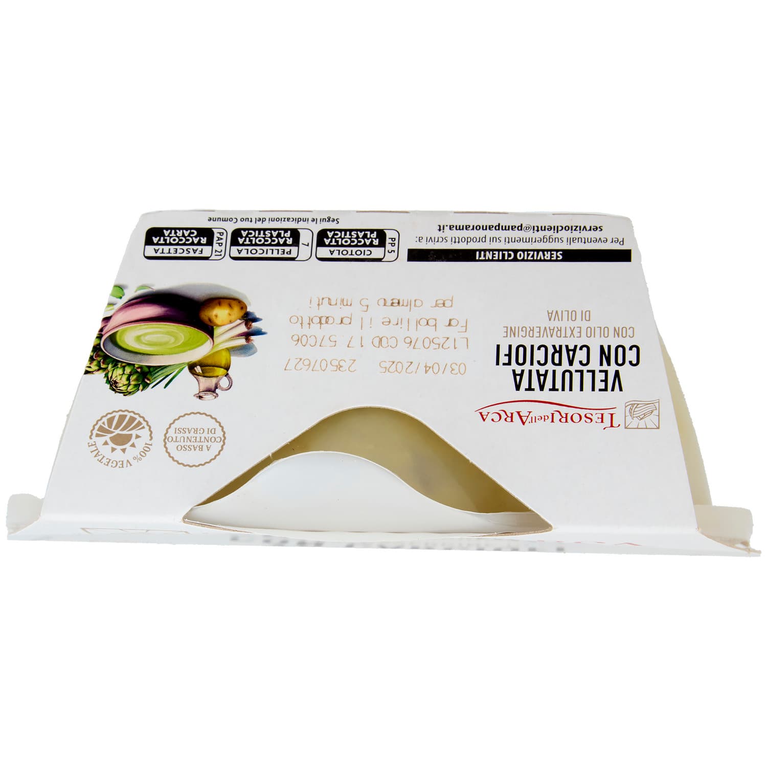 TESORI DELL'ARCA Vellutata con Carciofi con Olio Extravergine di Oliva 350 g – immagine 7
