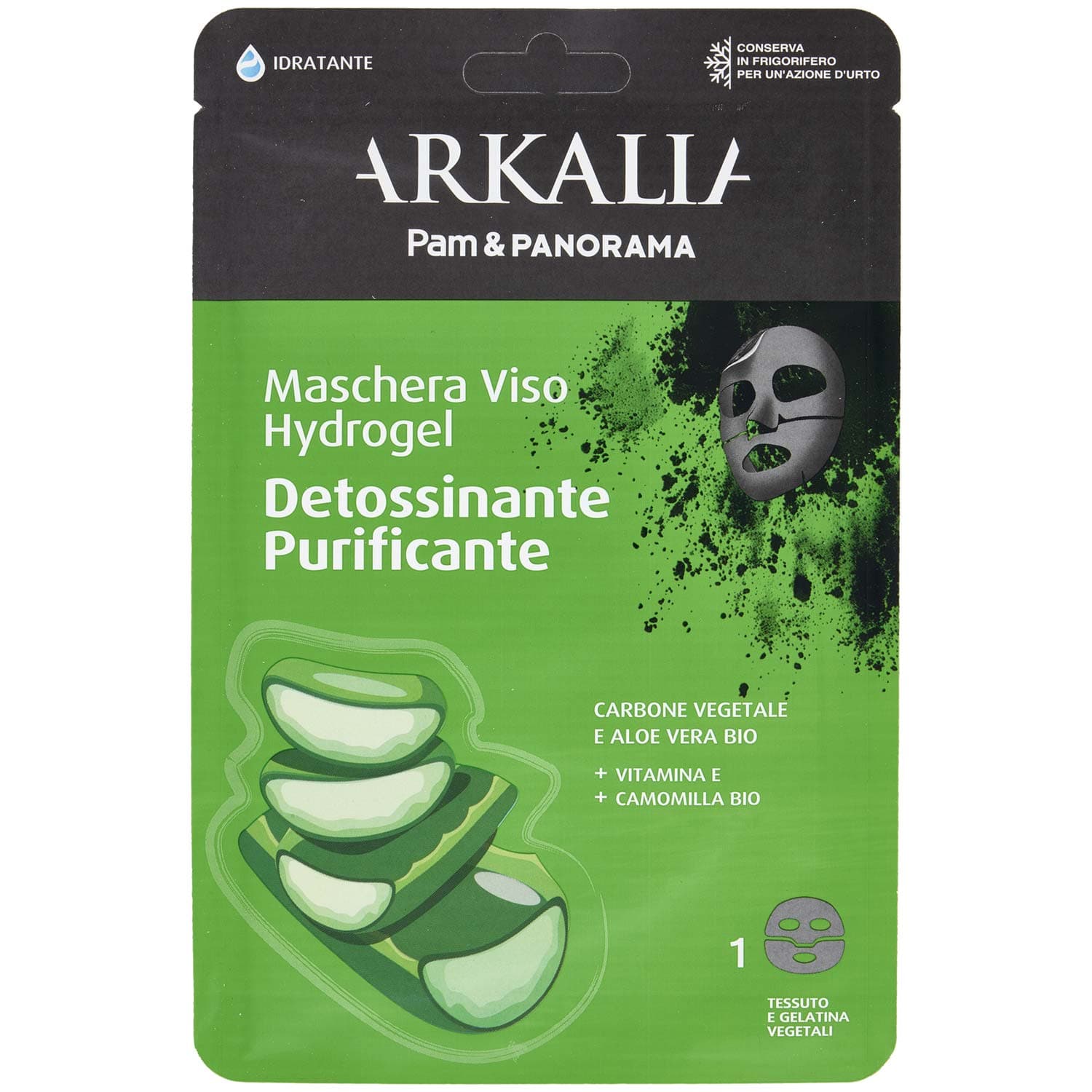 ARKALIA Maschera Viso Hydrogel Detossinante Purificante 1 pz – immagine 3