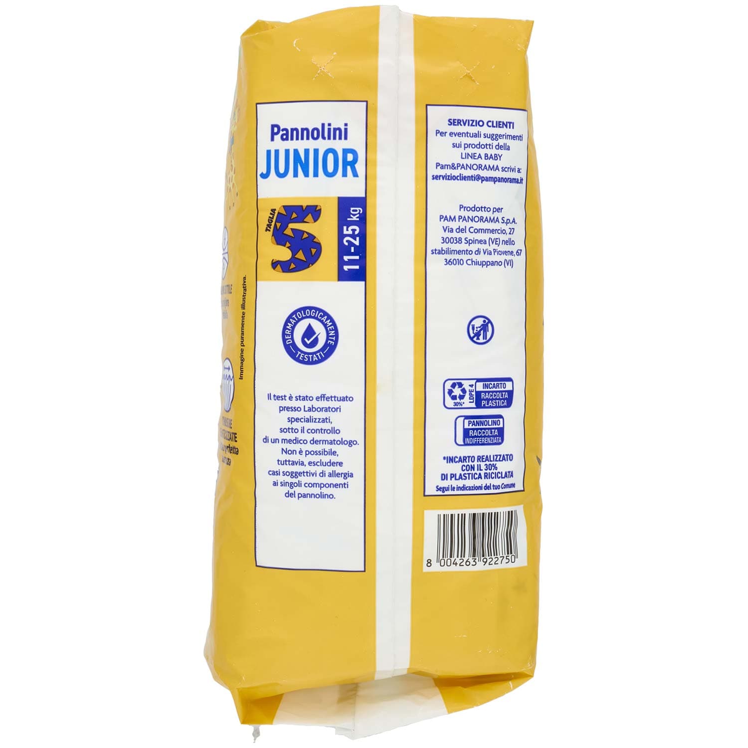 PAM PANORAMA Linea Baby Pannolini Junior Taglia 5 11-25 Kg 16 pz – immagine 4