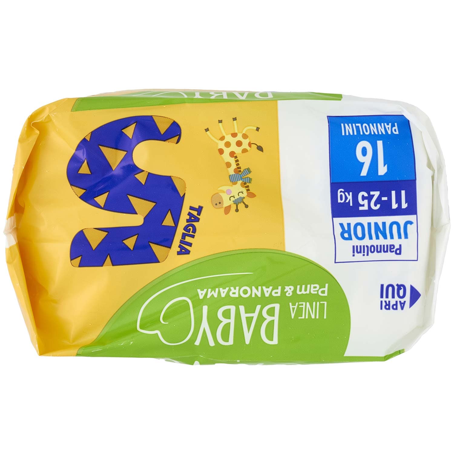 PAM PANORAMA Linea Baby Pannolini Junior Taglia 5 11-25 Kg 16 pz – immagine 7
