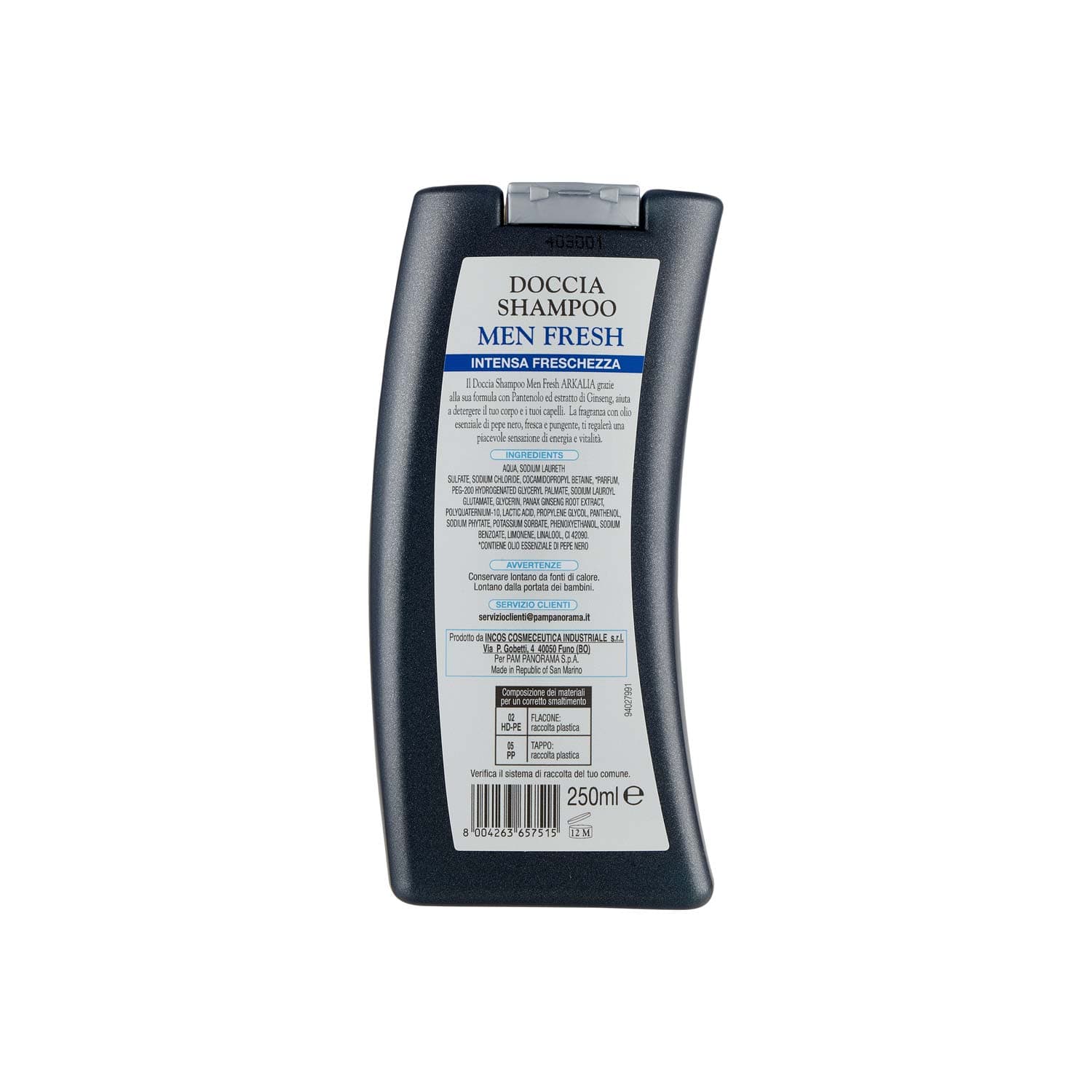 ARKALIA Doccia Shampoo Man Fresh 250 ml – immagine 5