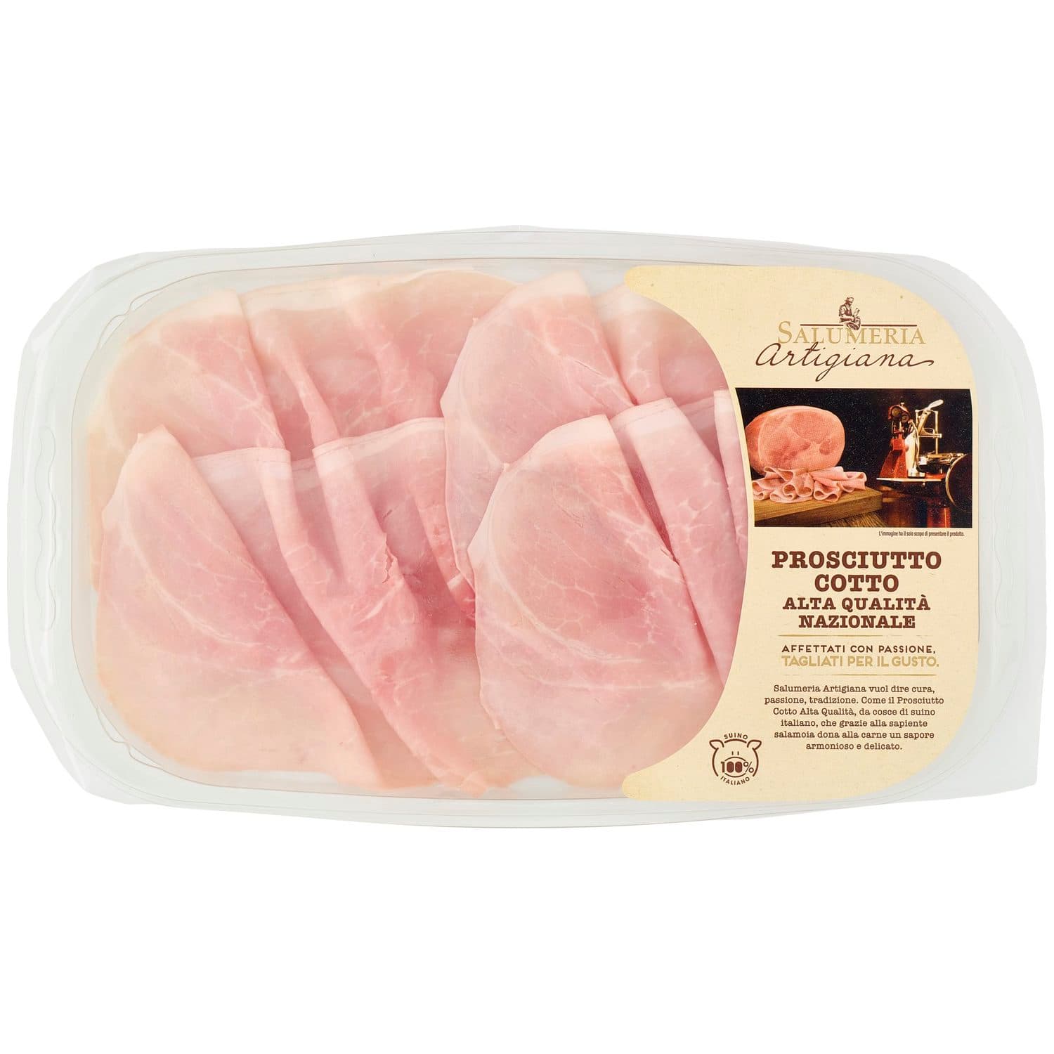 Salumeria Artigiana Prosciutto Cotto Alta Qualità 120 g – immagine 3