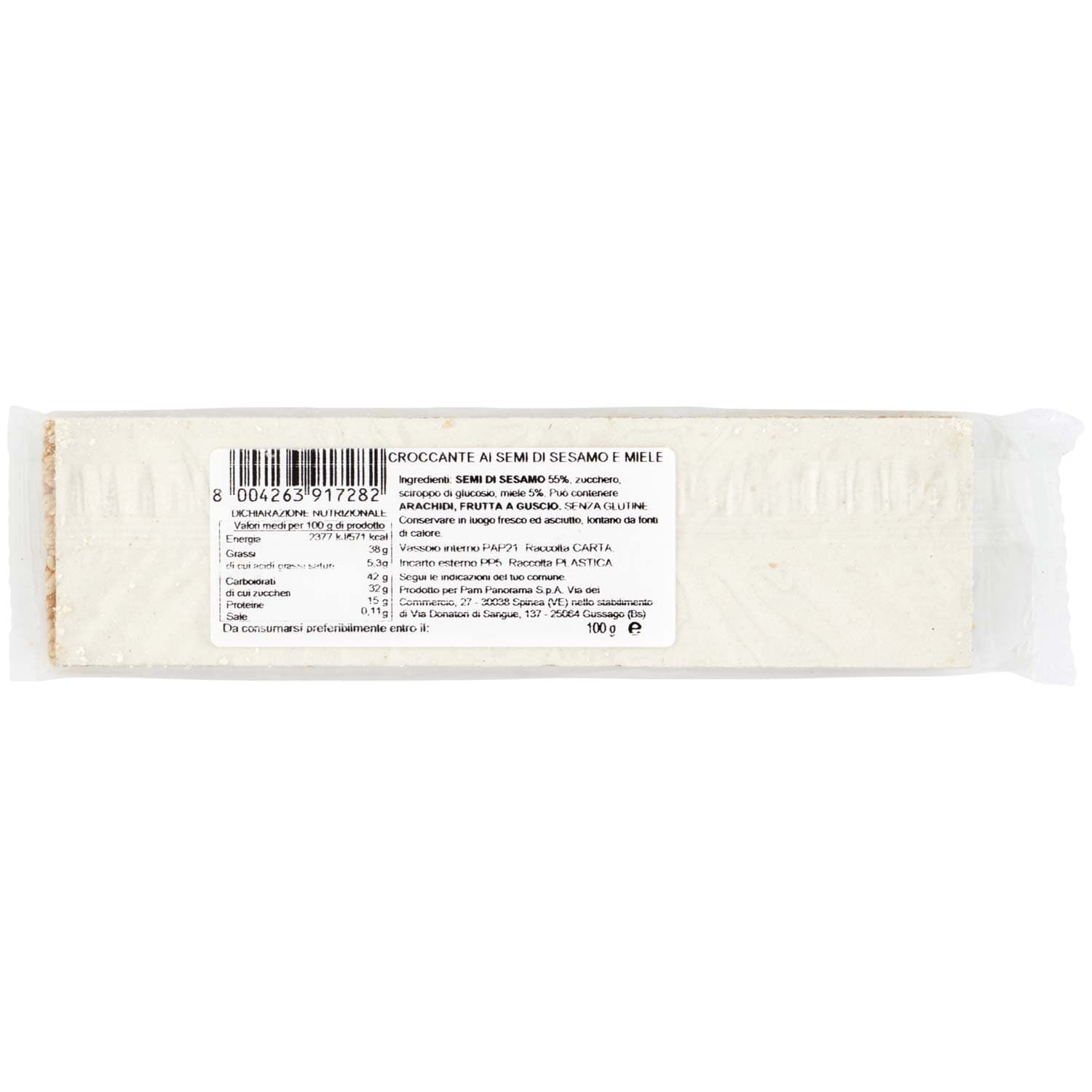 TESORI DELL'ARCA Croccante di Semi di Sesamo e Miele 100 g – immagine 5
