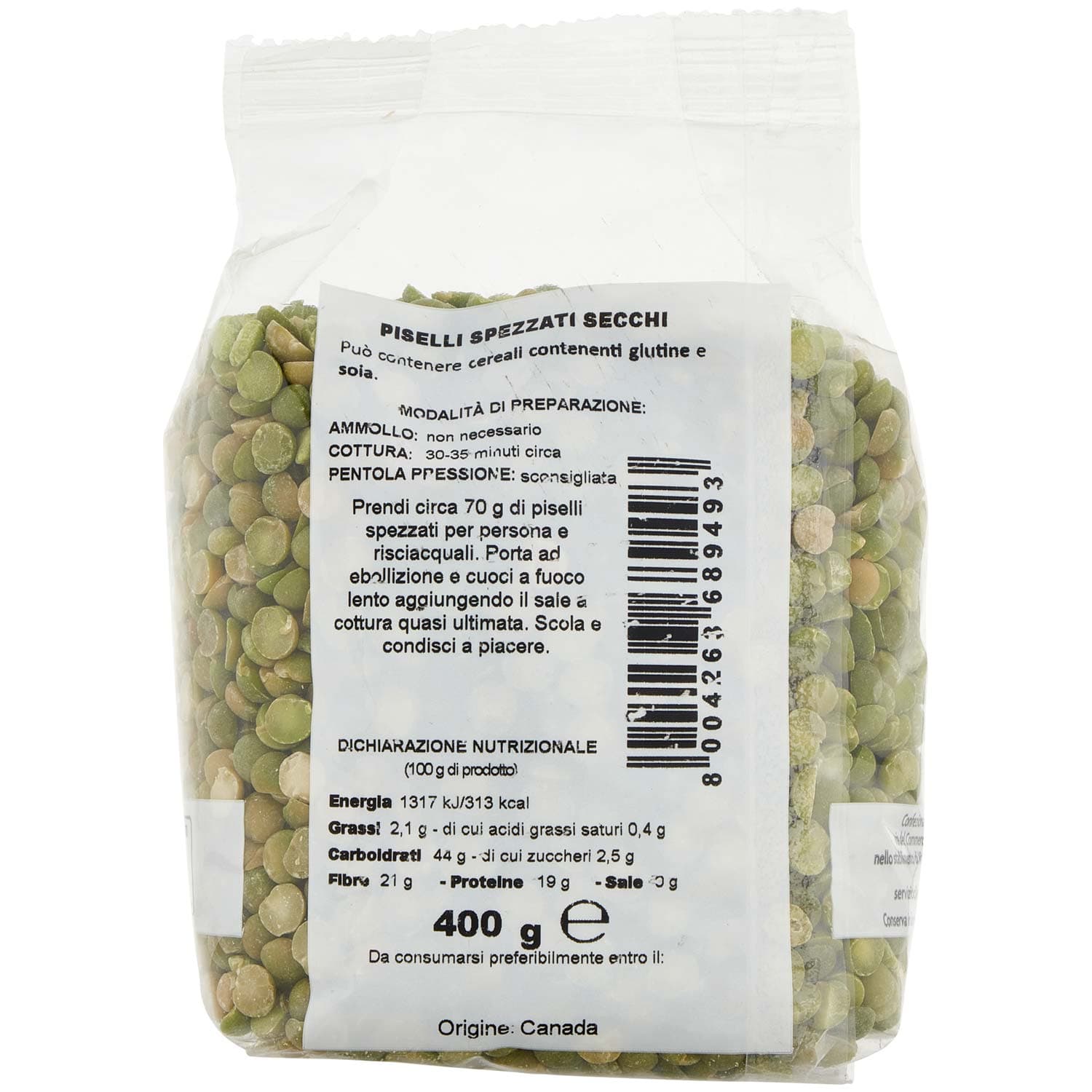 PAM Qualità per te Piselli Spezzati 400 g – immagine 5