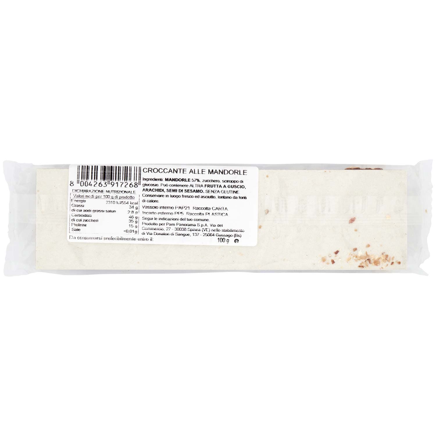 TESORI DELL'ARCA Croccante alle Mandorle 100 g – immagine 5