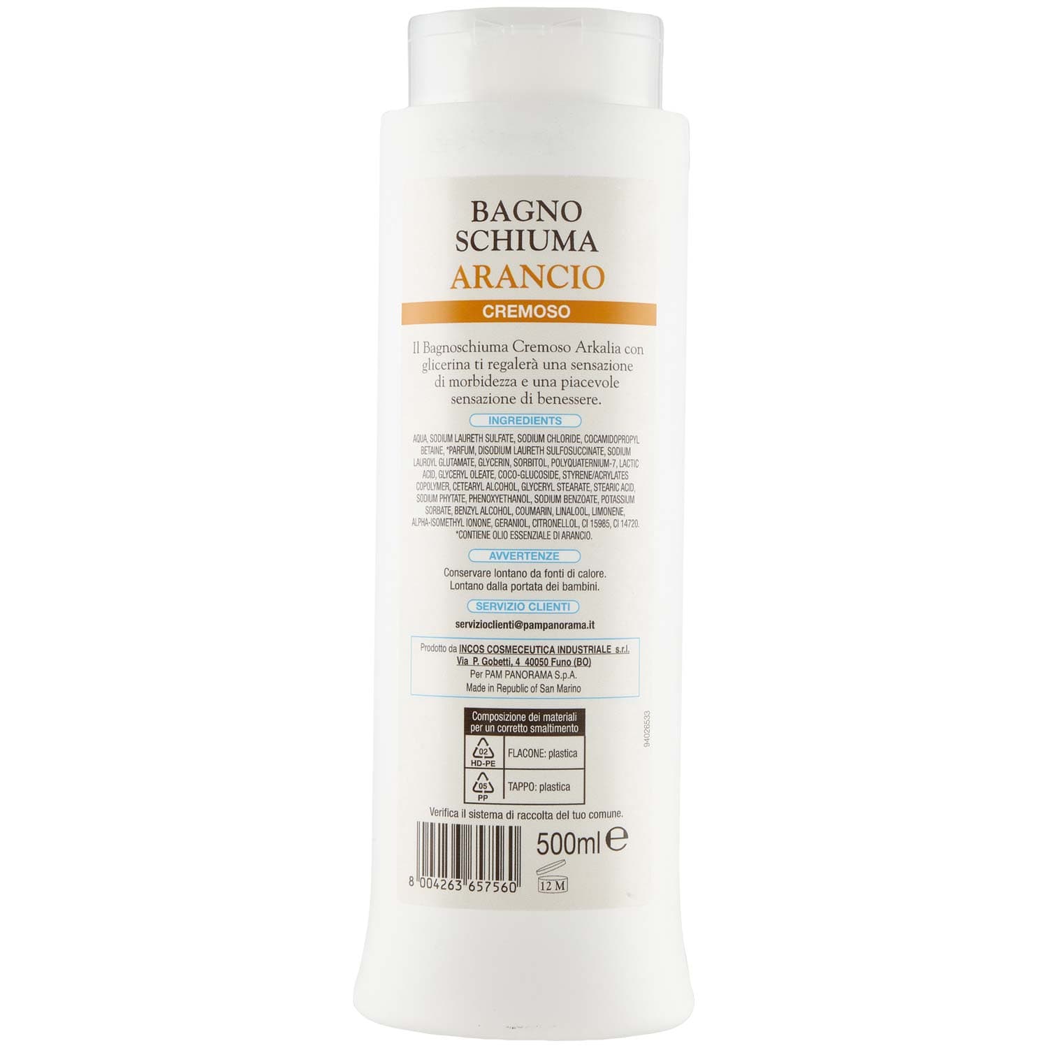 ARKALIA Bagno Schiuma Arancio 500 ml – immagine 5