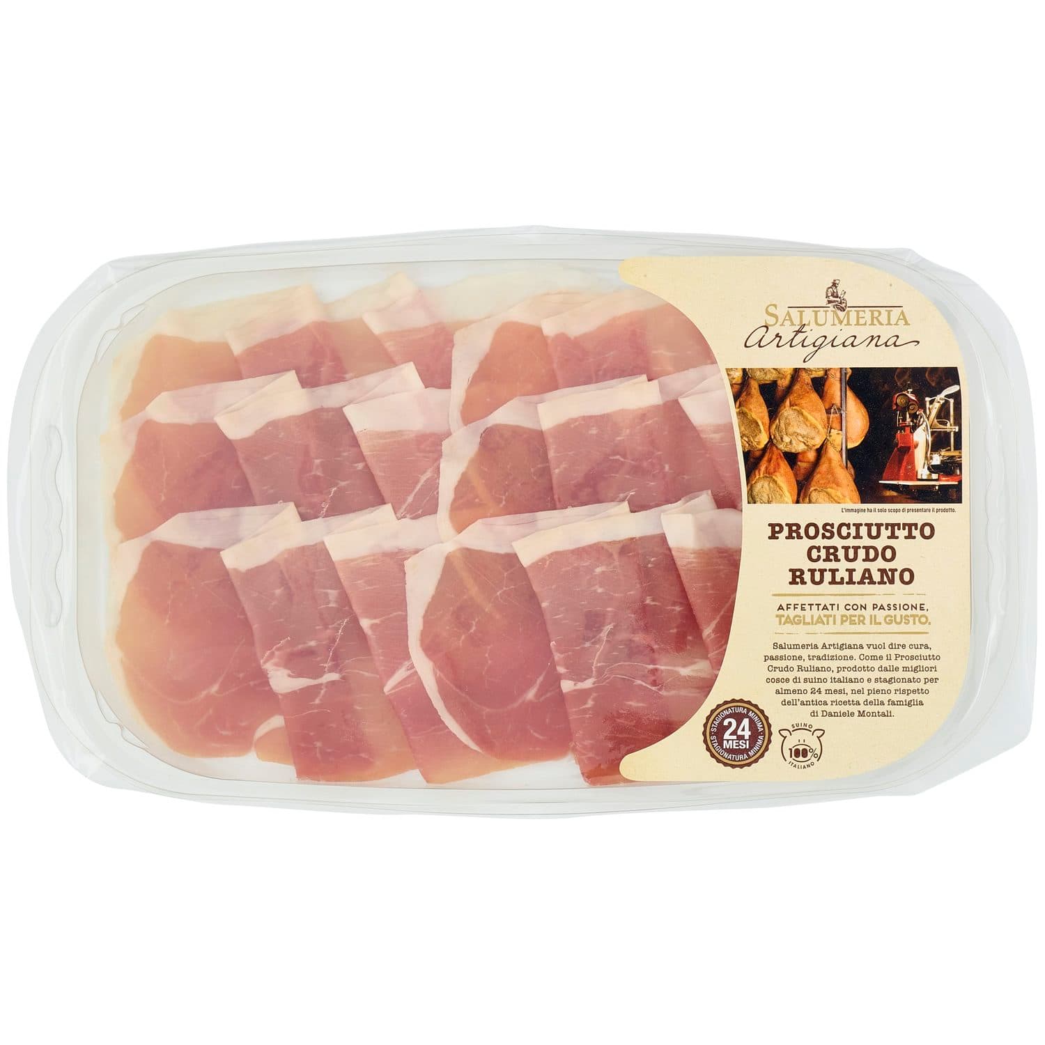 Salumeria Artigiana Prosciutto Crudo Ruliano 24 mesi 100 g – immagine 3
