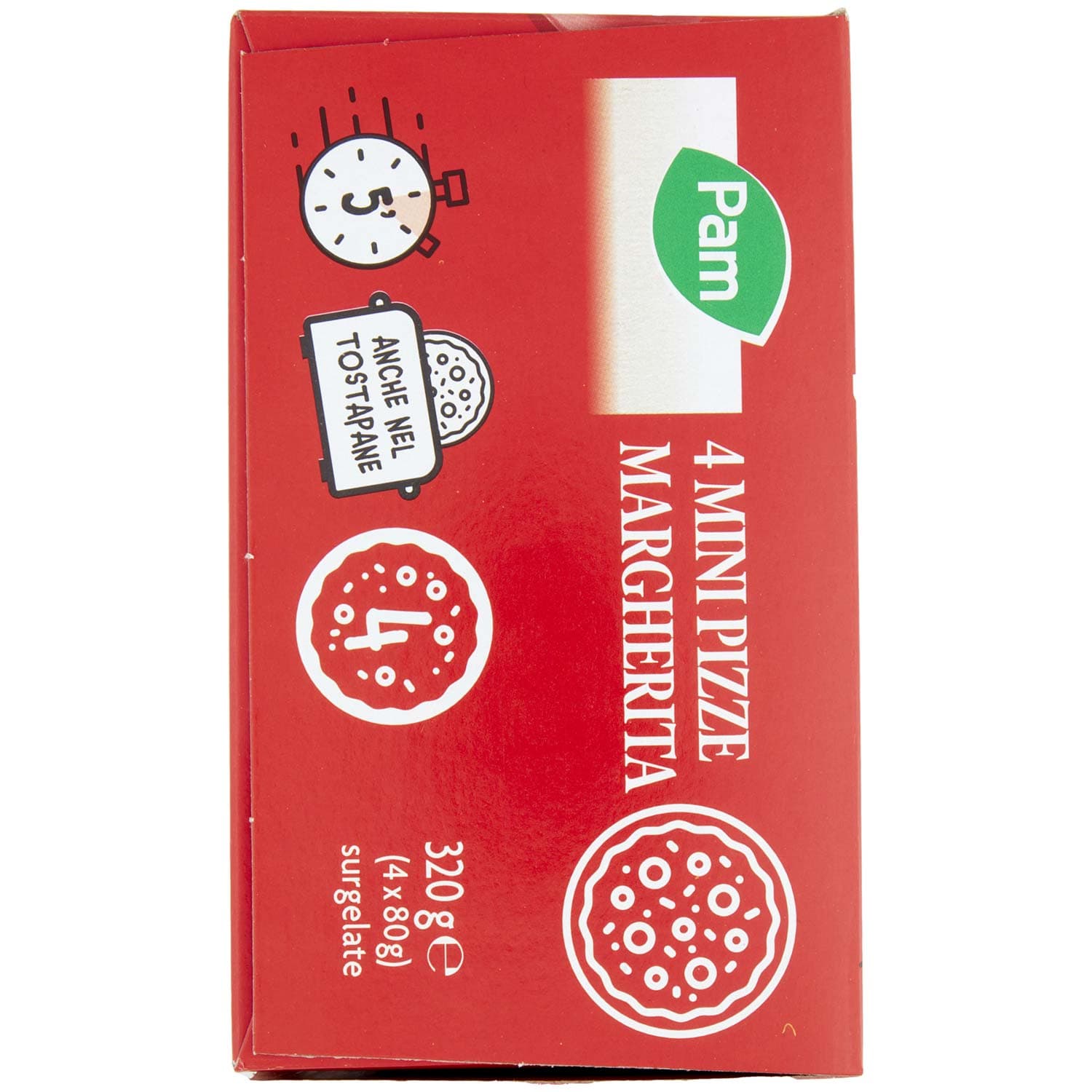 PAM 4 Mini Pizze Margherita surgelate 4 x 80 g – immagine 4