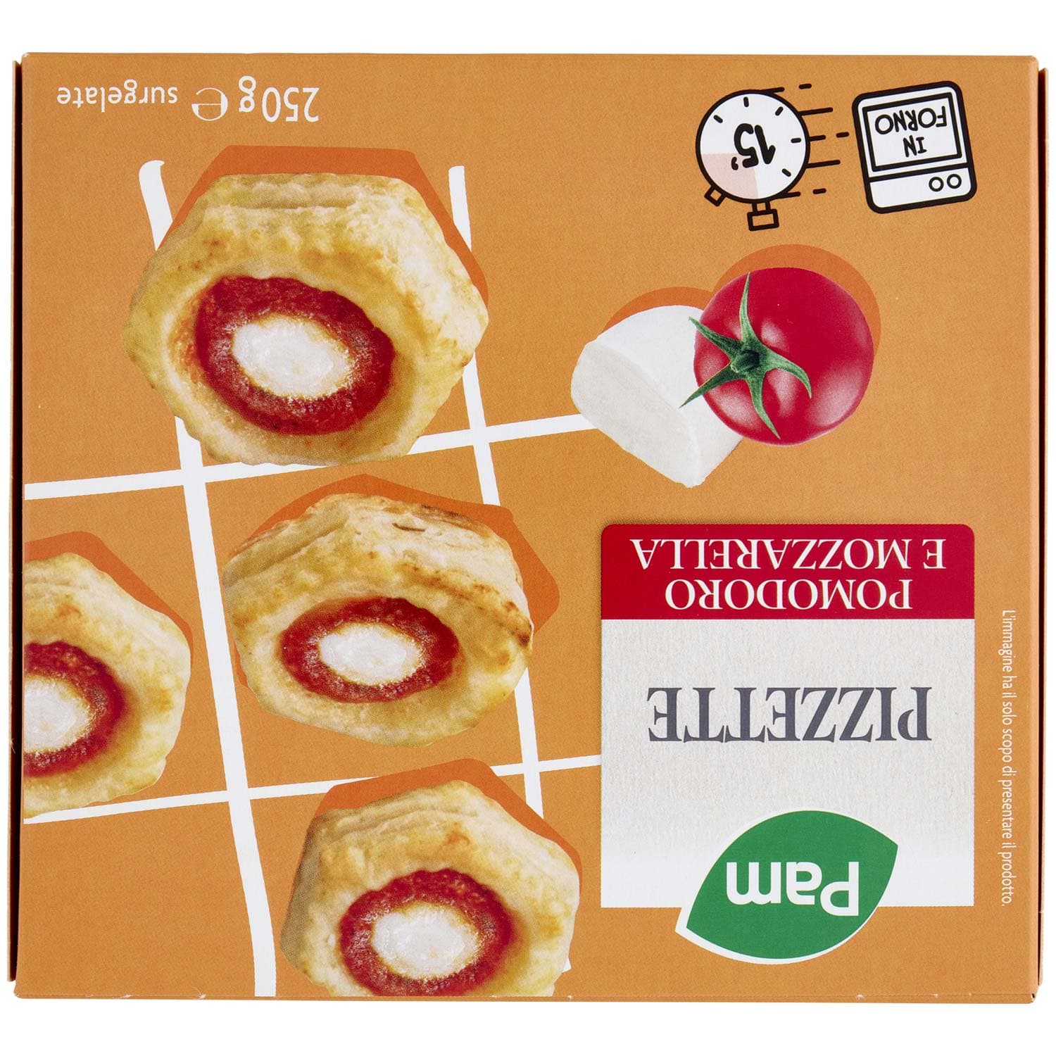 PAM Pizzette Pomodoro e Mozzarella surgelate 250 g – immagine 5