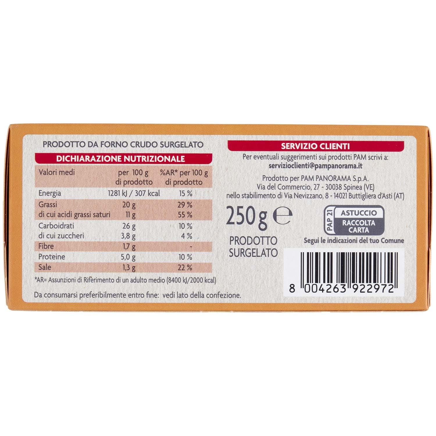 PAM Pizzette Pomodoro e Mozzarella surgelate 250 g – immagine 8