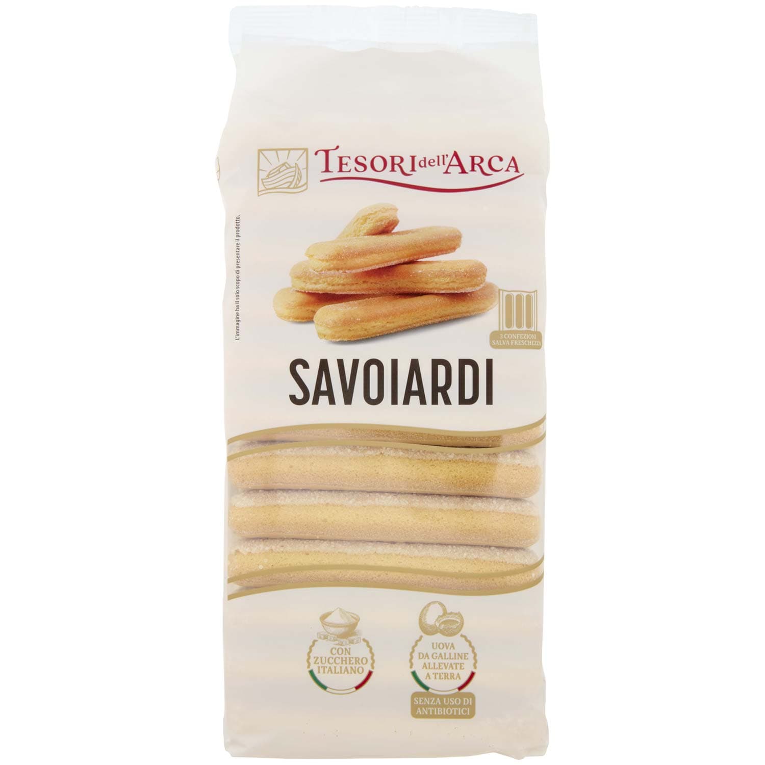 TESORI DELL'ARCA Savoiardi 3 x 100 g – immagine 3