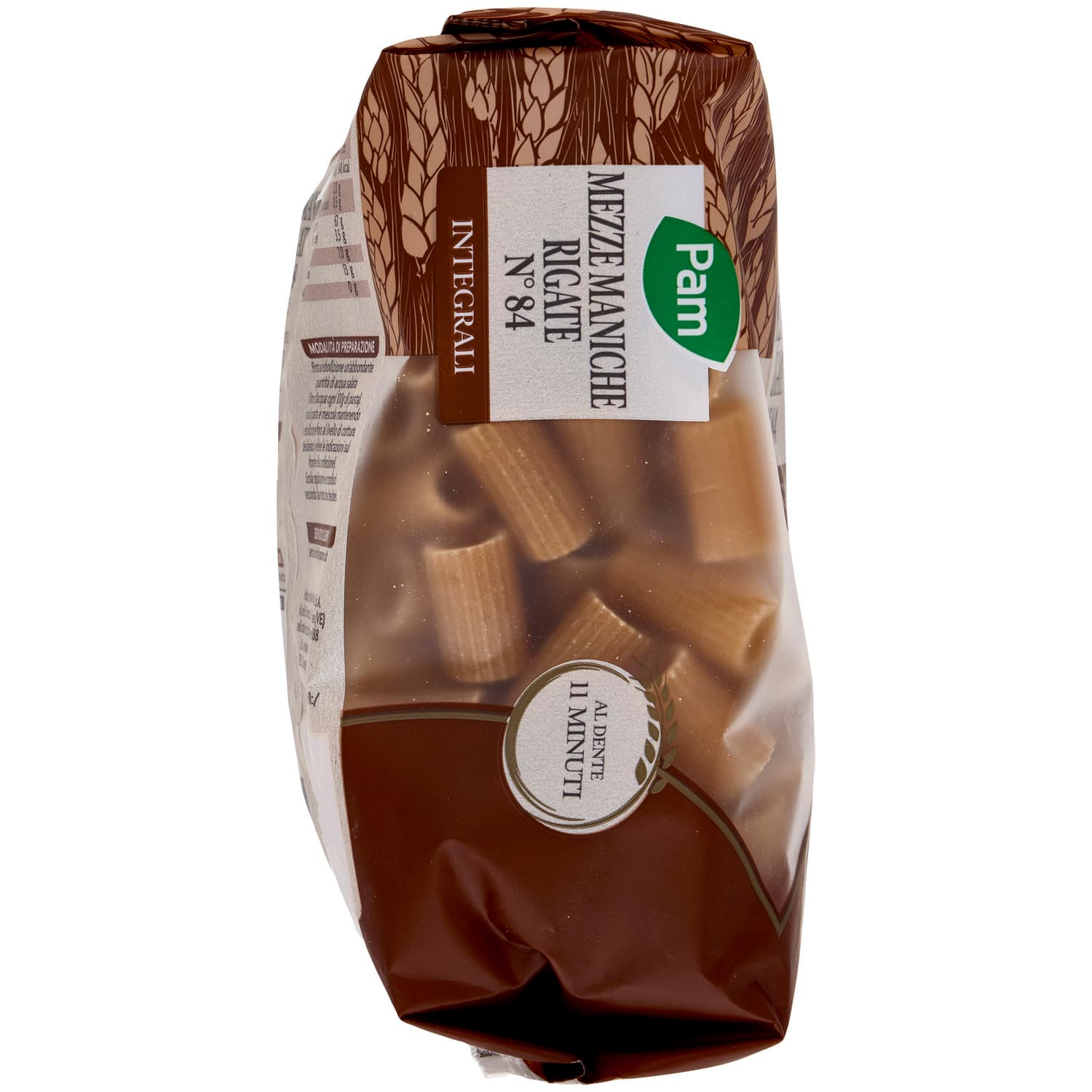 PAM Mezze Maniche Rigate N° 84 Integrali 500 g – immagine 4