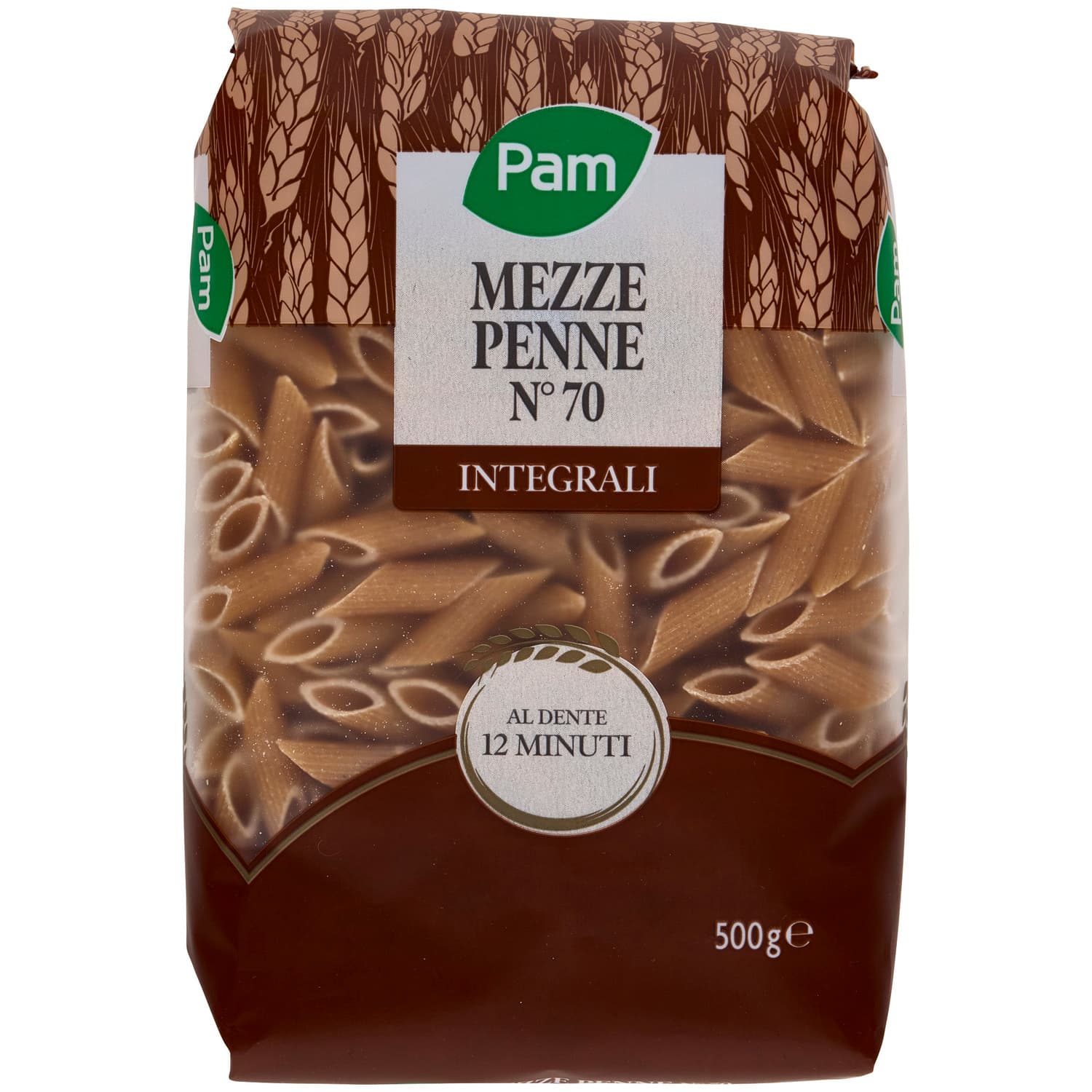 PAM Mezze Penne N° 70 Integrali 500 g – immagine 3