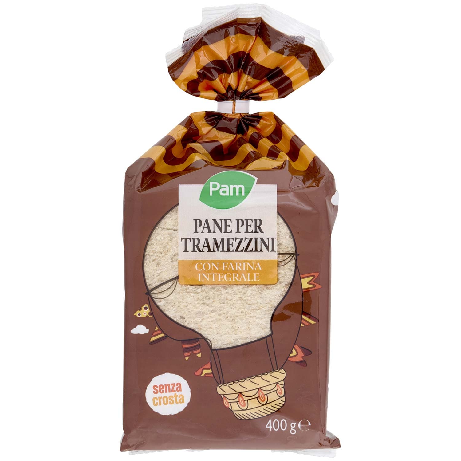 PAM Pane per Tramezzini con Farina Integrale 400 g – immagine 3