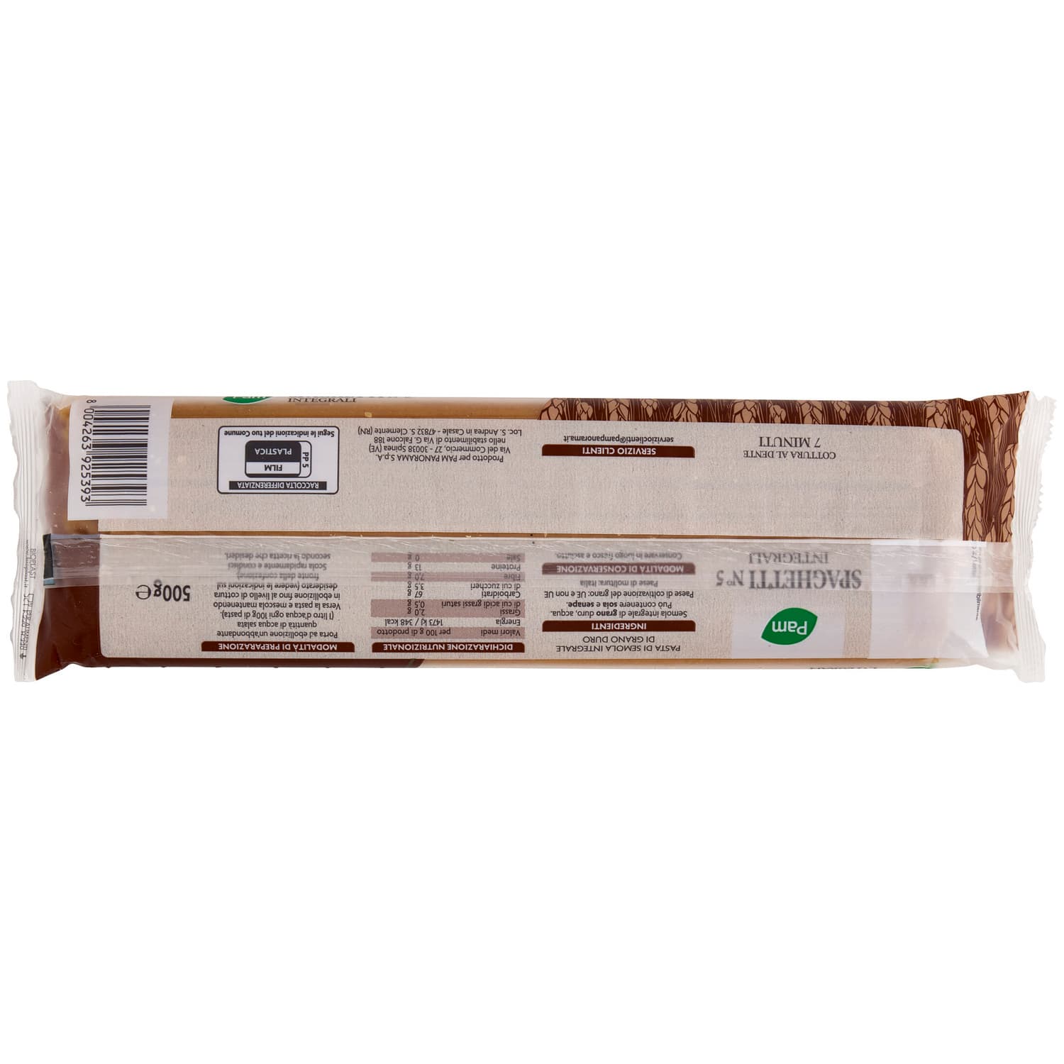 PAM Spaghetti N° 5 Integrali 500 g – immagine 5