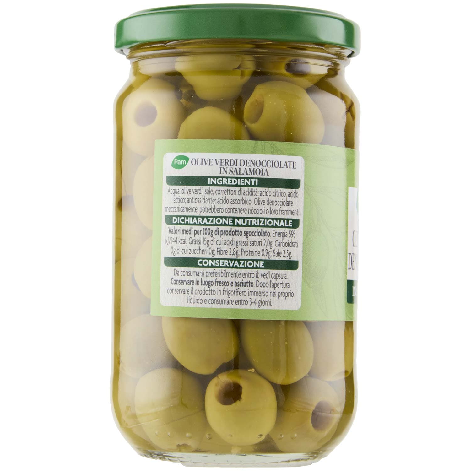 PAM Olive Verdi Denocciolate in Salamoia 290 g – immagine 4