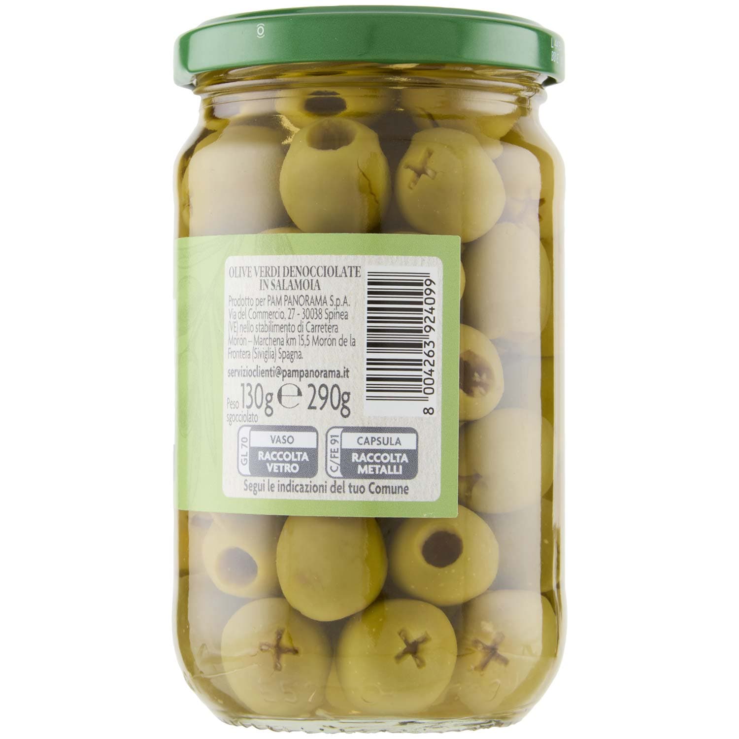 PAM Olive Verdi Denocciolate in Salamoia 290 g – immagine 6