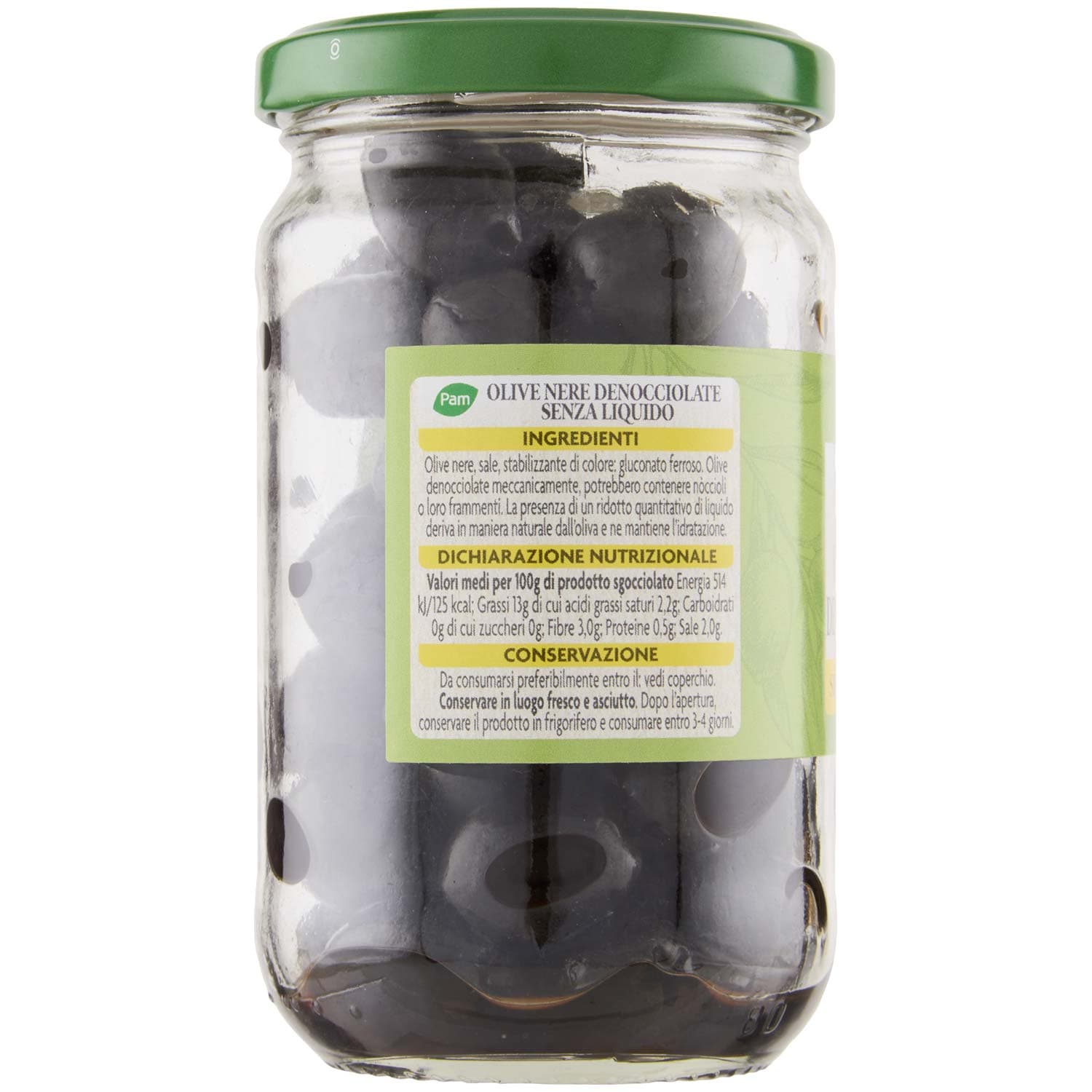 PAM Olive Nere Denocciolate Senza Liquido 125 g – immagine 4