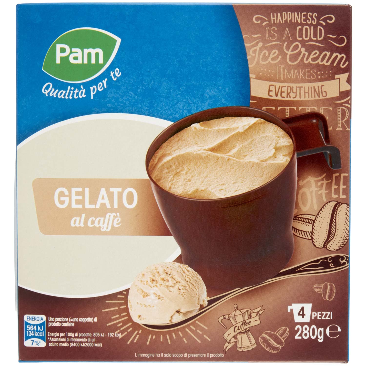 PAM Qualità per te Gelato al caffè 4 x 70 g – immagine 5