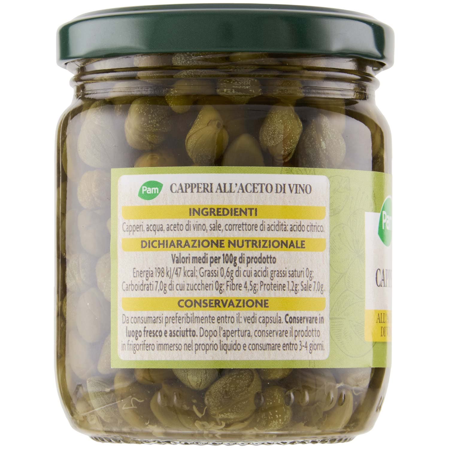 PAM Capperi all'Aceto di Vino 190 g – immagine 4