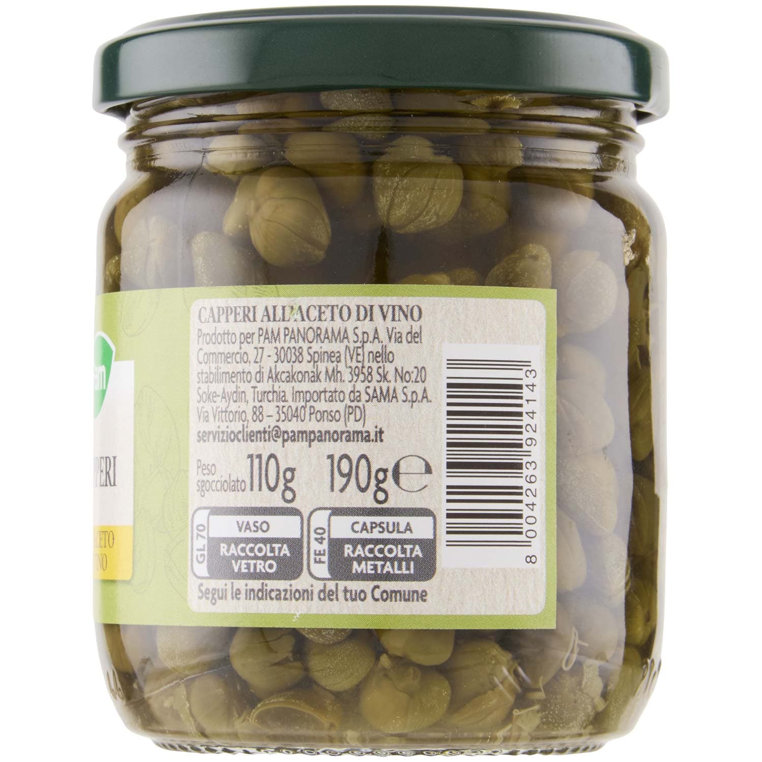 PAM Capperi all'Aceto di Vino 190 g – immagine 6