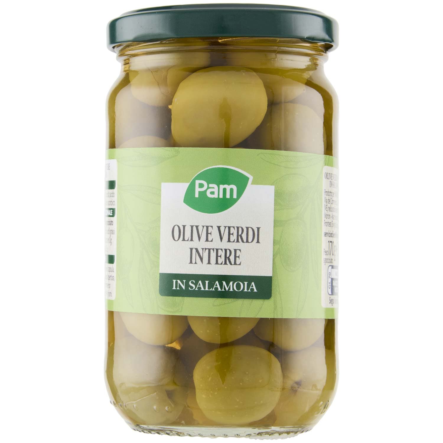 PAM Olive Verdi Intere in Salamoia 300 g – immagine 3