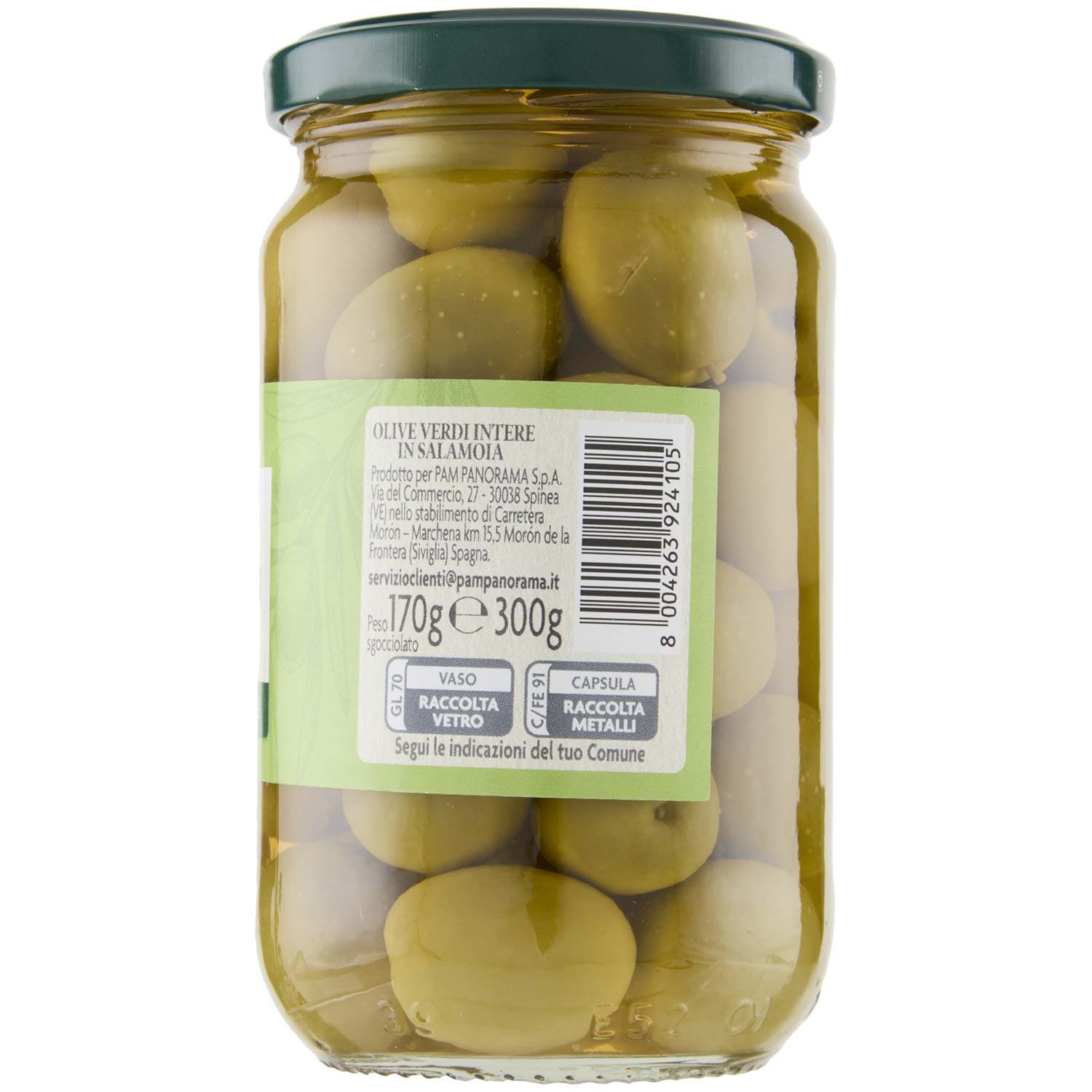 PAM Olive Verdi Intere in Salamoia 300 g – immagine 6
