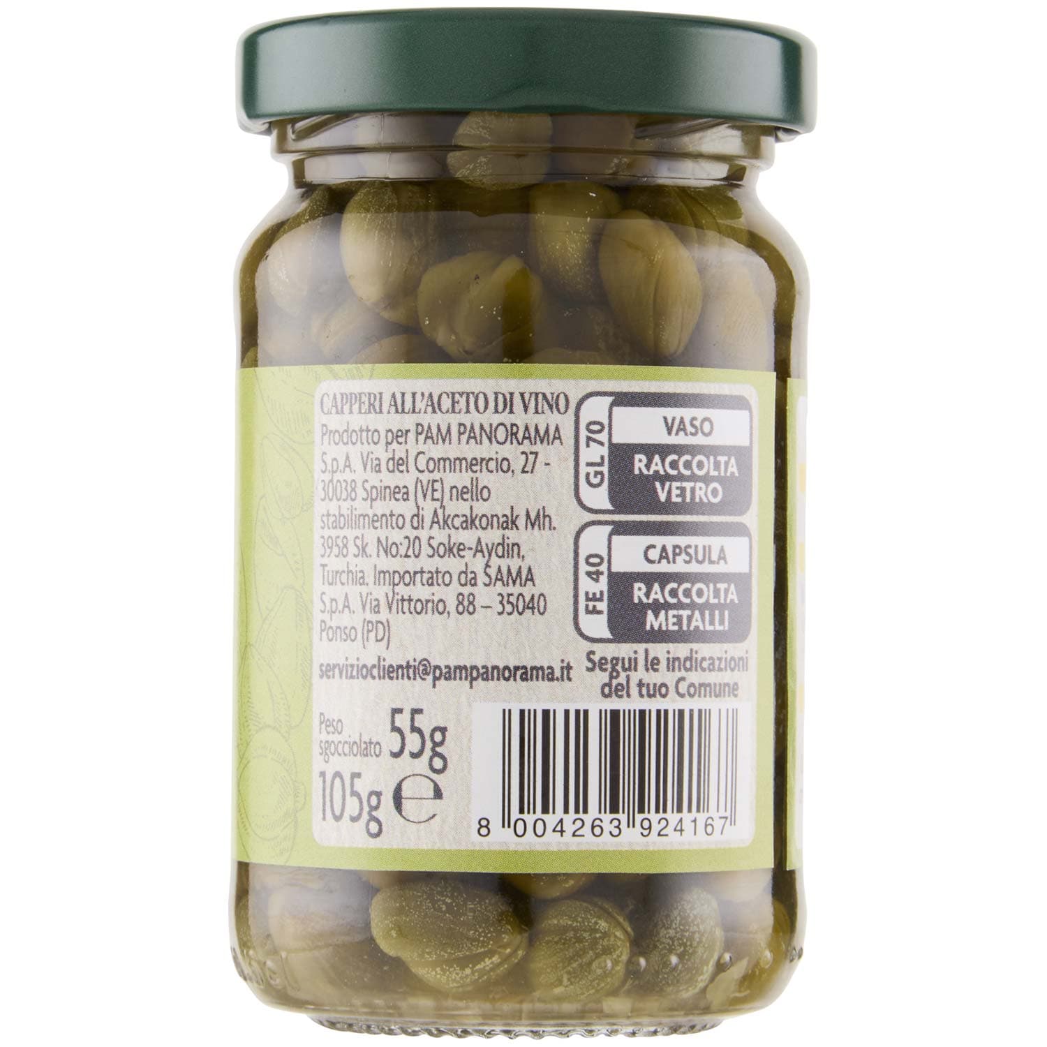 PAM Capperi all'Aceto di Vino 105 g – immagine 6