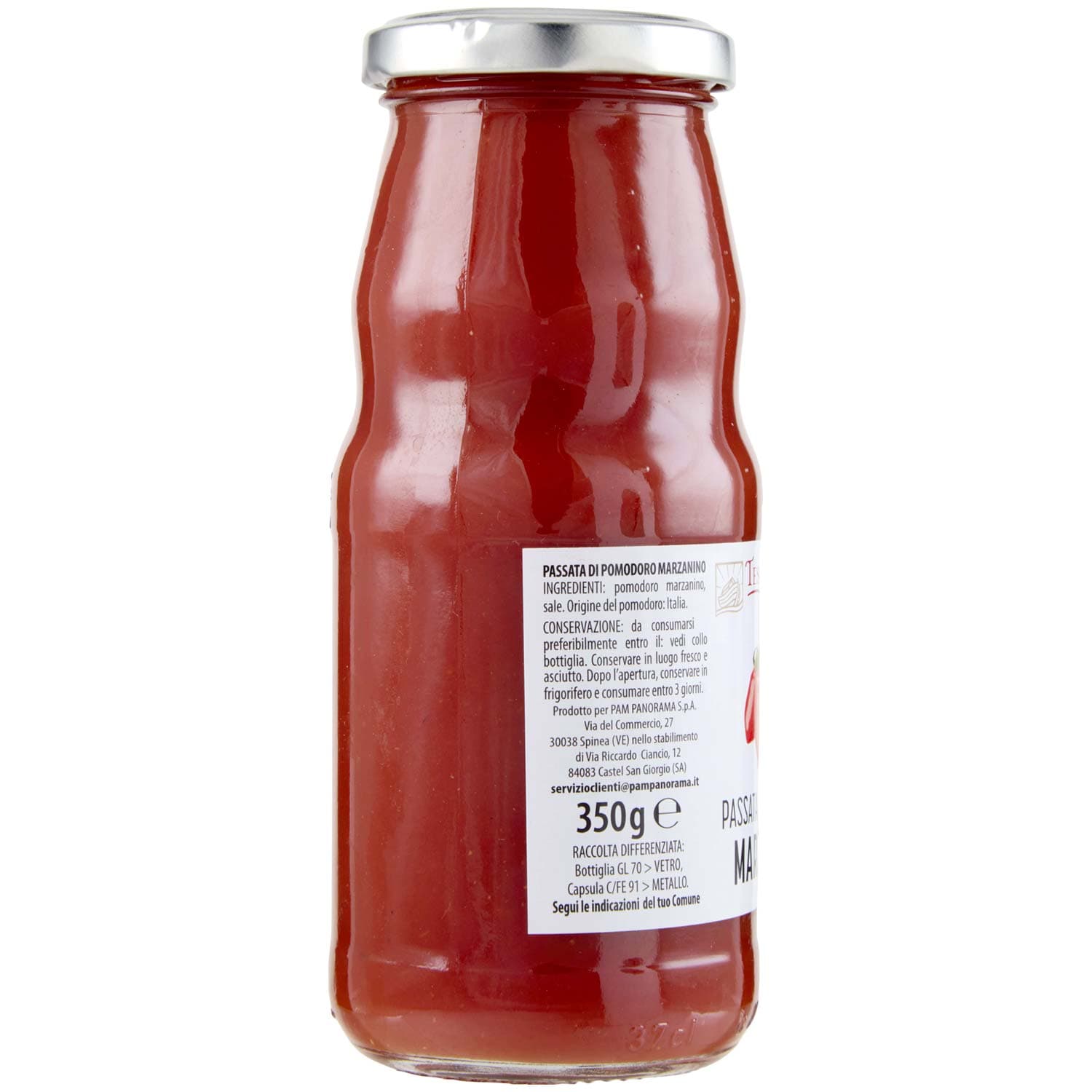 TESORI DELL'ARCA Passata di Pomodoro Marzanino 350 g – immagine 4