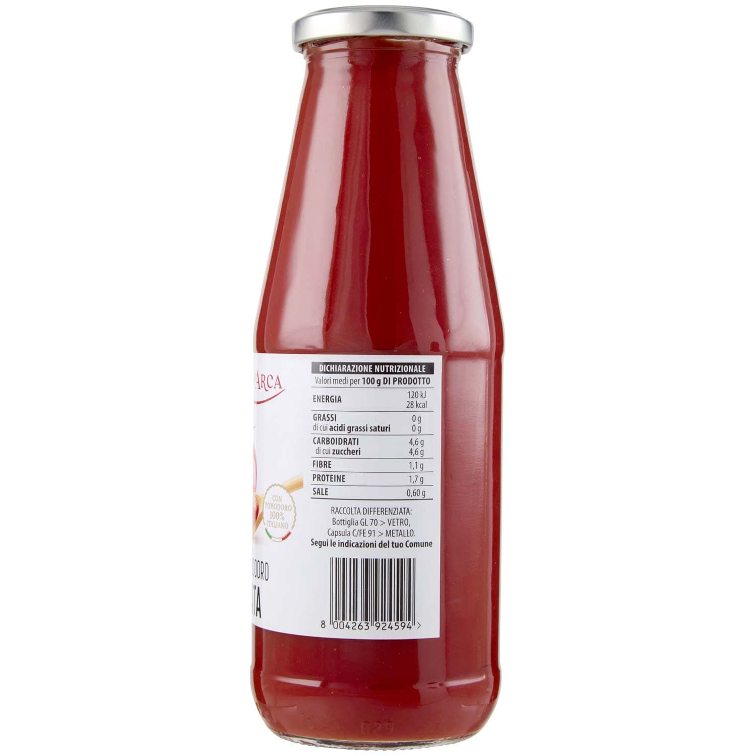 TESORI DELL'ARCA Passata di Pomodoro Vellutata 700 g – immagine 6